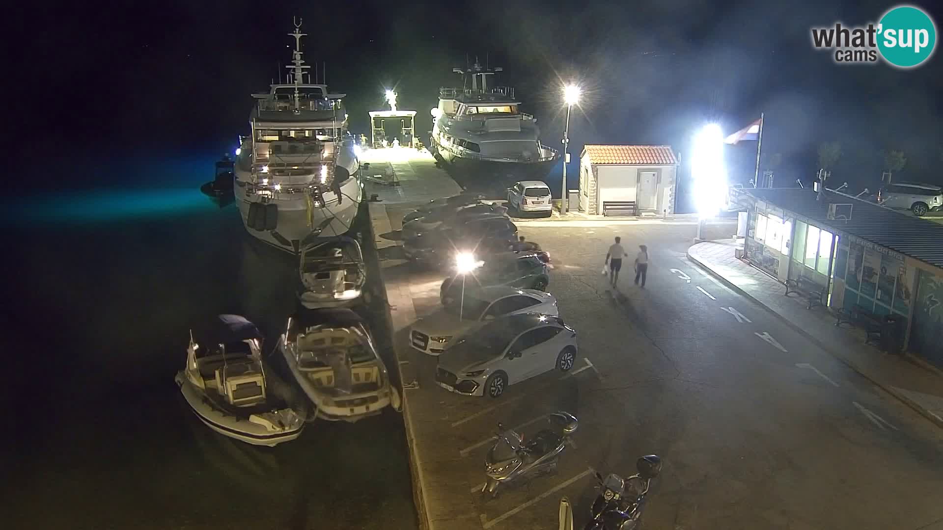 Webcam Bol centre-ville & marina – Vue en direct depuis Bol, île de Brač