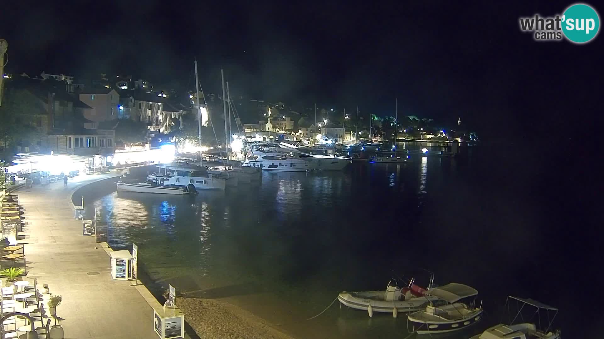Webcam Bol Centre-Ville & Marina – Vue en direct depuis Bol, île de Brač