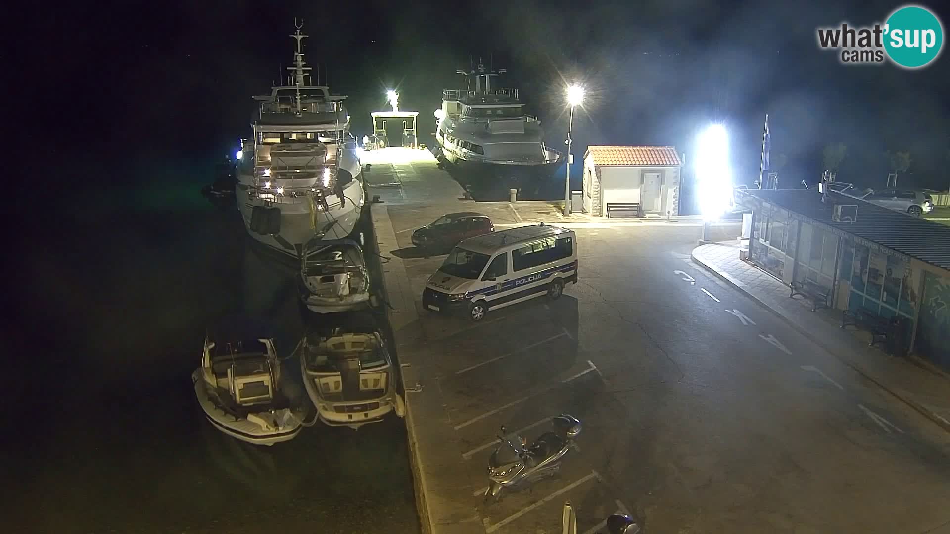 Webcam Bol Centre-Ville & Marina – Vue en direct depuis Bol, île de Brač
