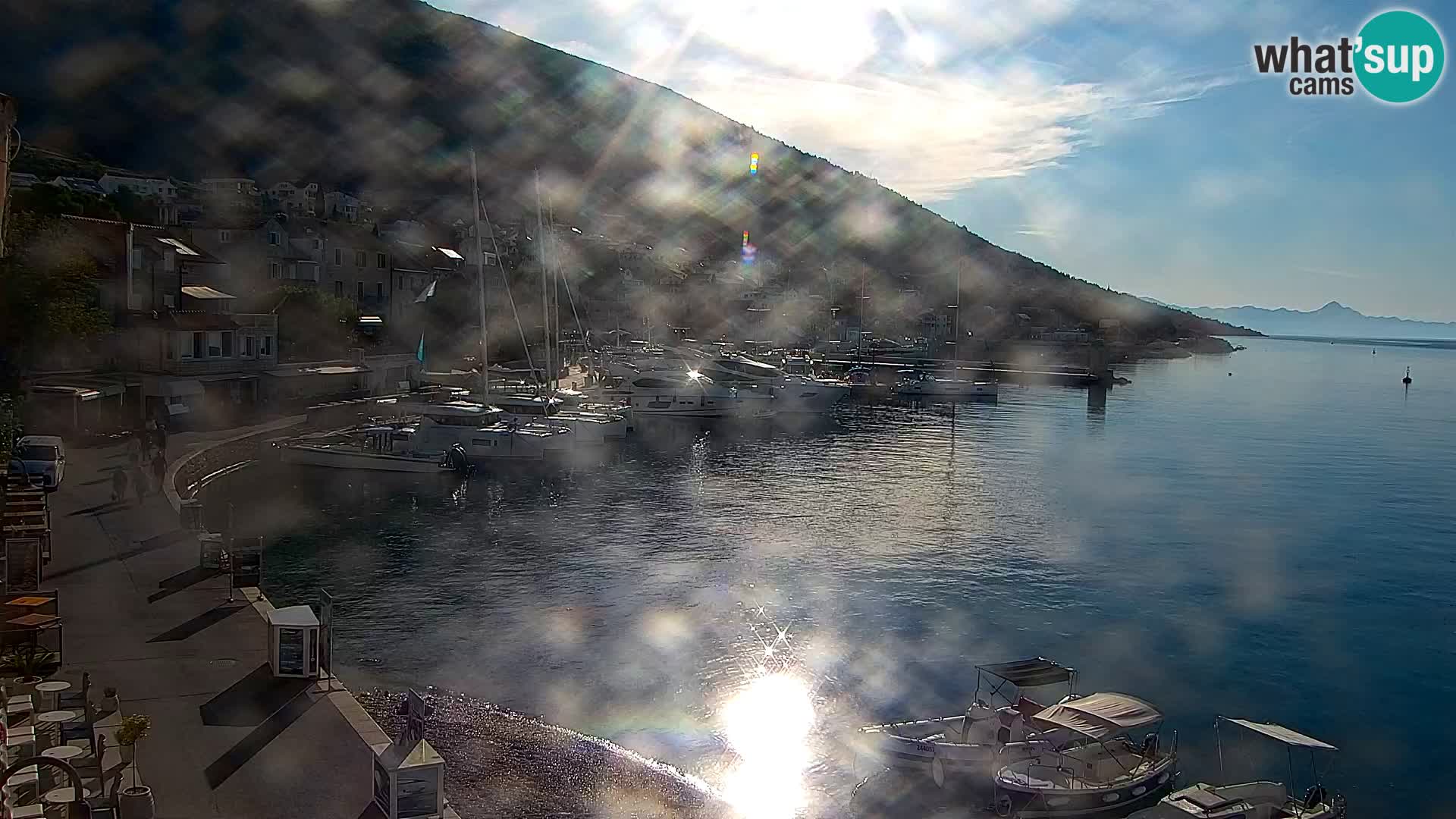 Webcam Bol centre-ville & marina – Vue en direct depuis Bol, île de Brač