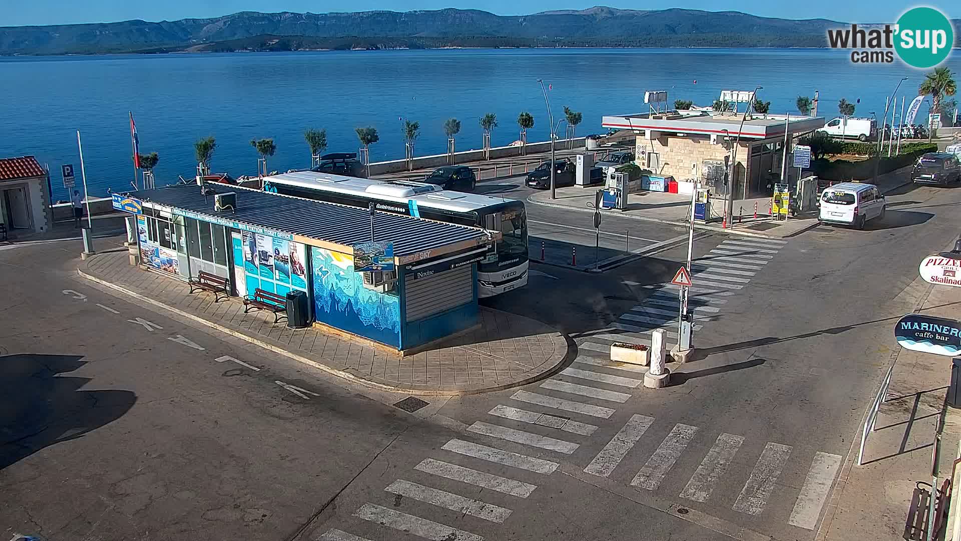 Webcam Bol centre-ville & marina – Vue en direct depuis Bol, île de Brač