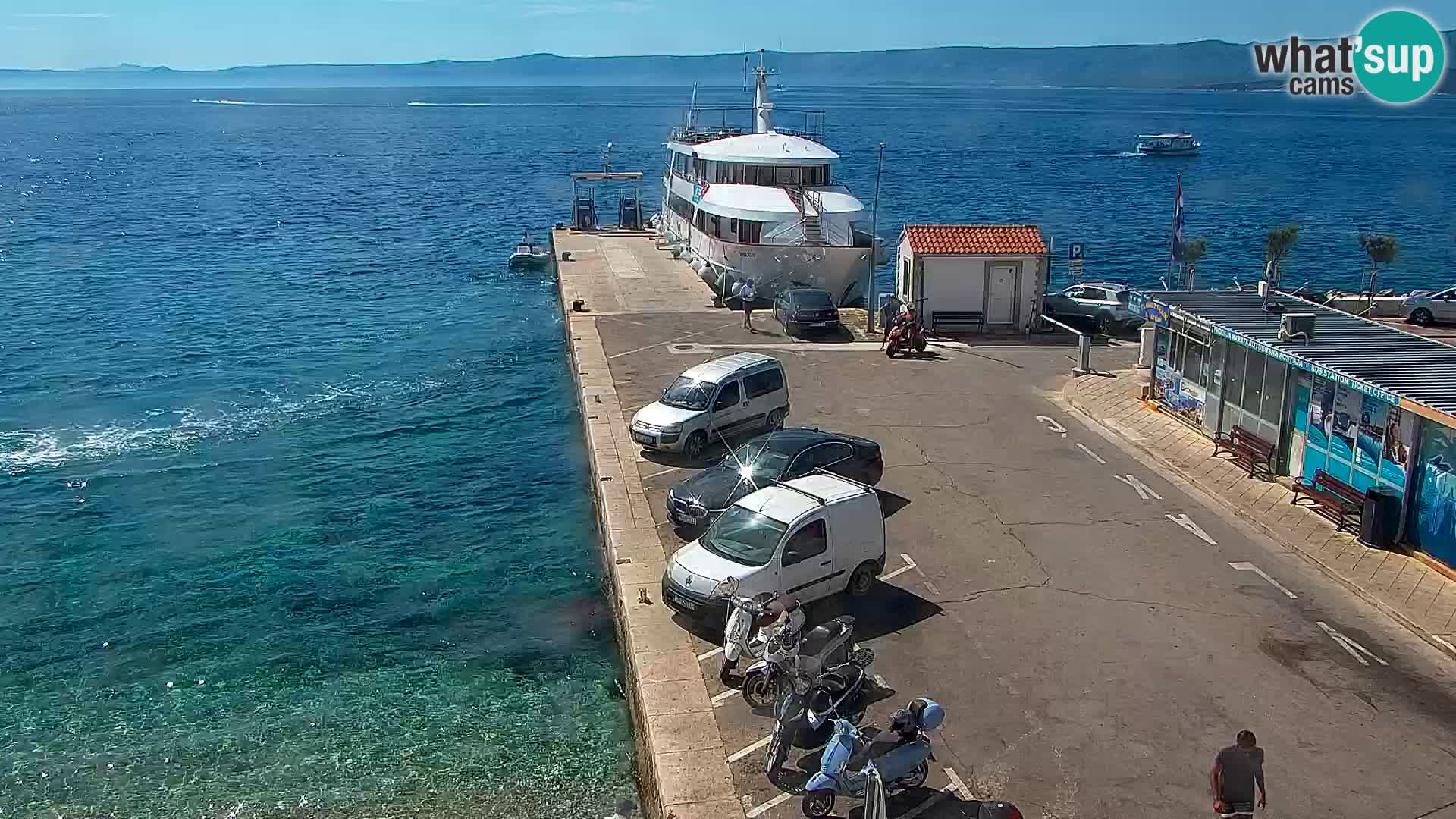 Webcam Bol Centre-Ville & Marina – Vue en direct depuis Bol, île de Brač