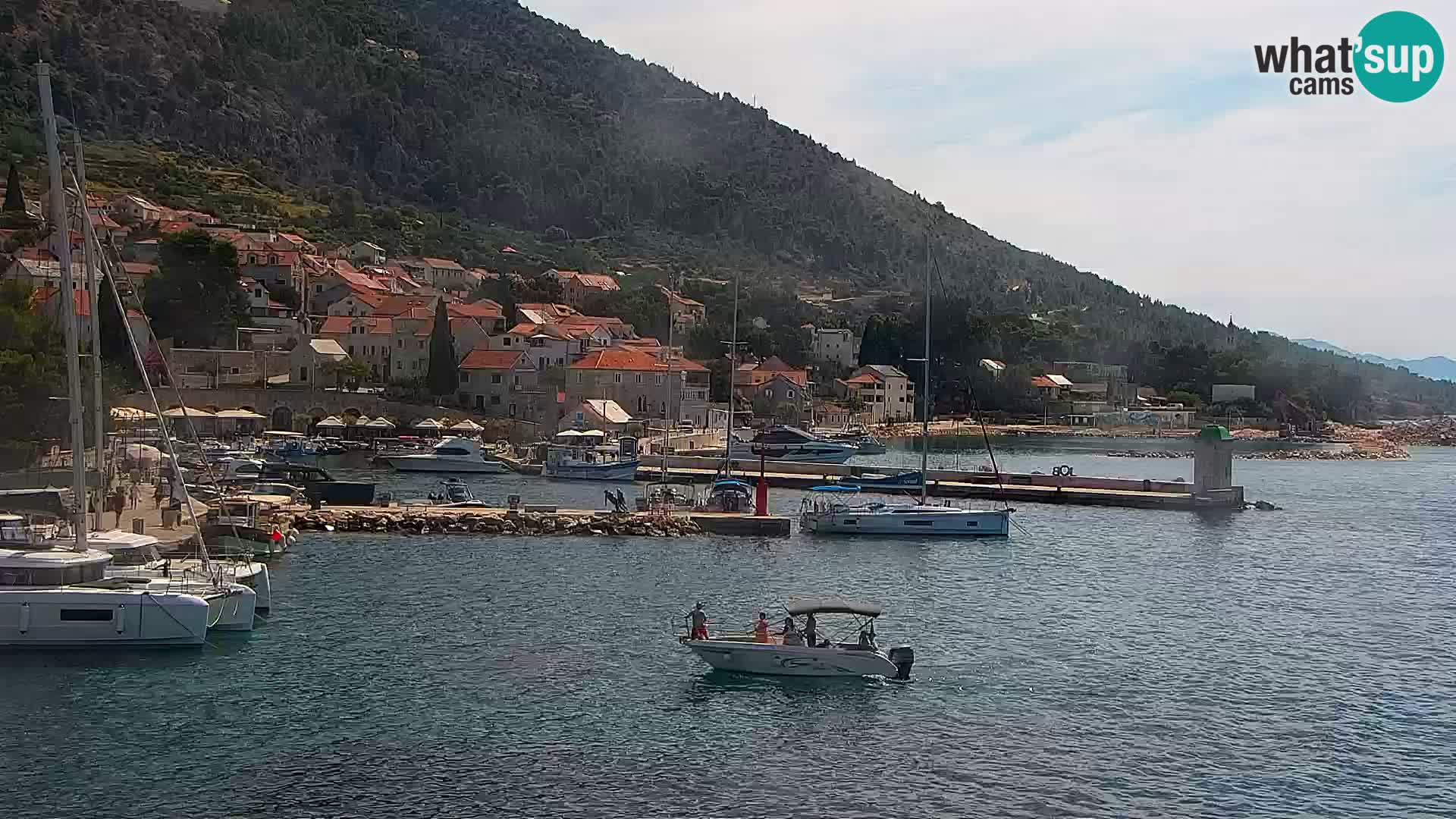 Webcam Bol centre-ville & marina – Vue en direct depuis Bol, île de Brač