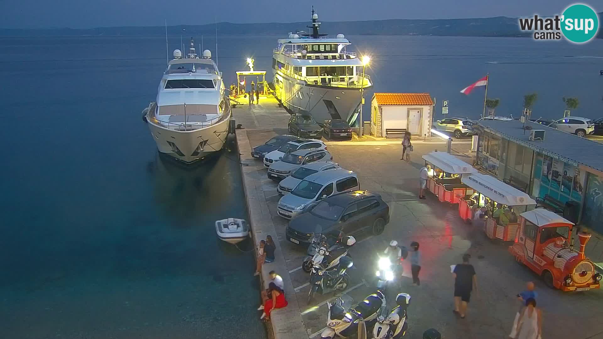 Webcam Bol centre-ville & marina – Vue en direct depuis Bol, île de Brač
