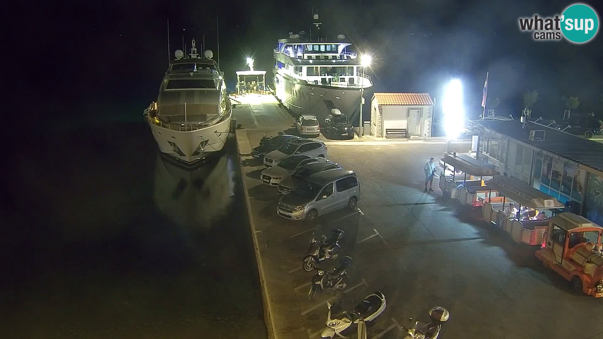 Spletna kamera Bol – Center mesta in marina v živo
