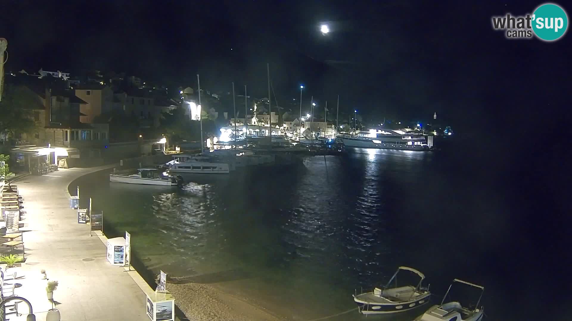 Webcam Bol centre-ville & marina – Vue en direct depuis Bol, île de Brač