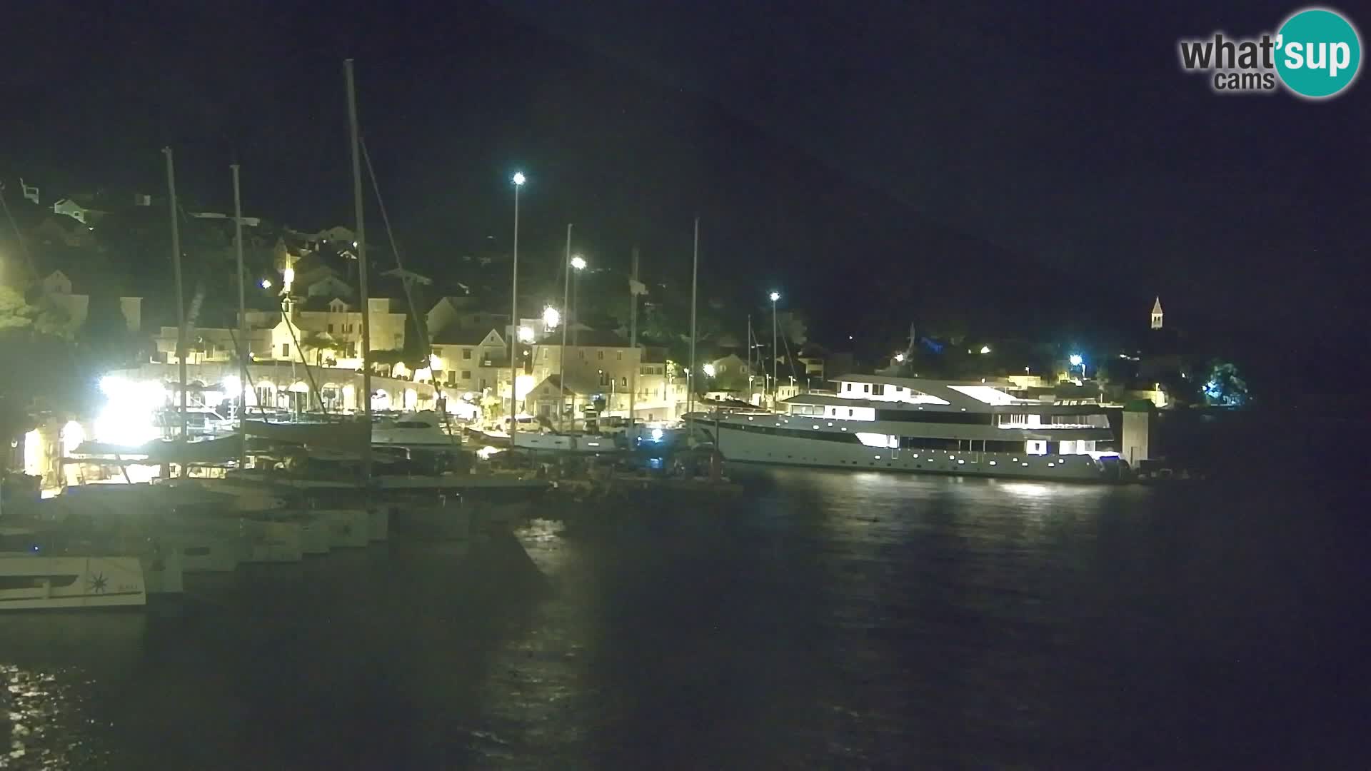 Webcam Bol centre-ville & marina – Vue en direct depuis Bol, île de Brač