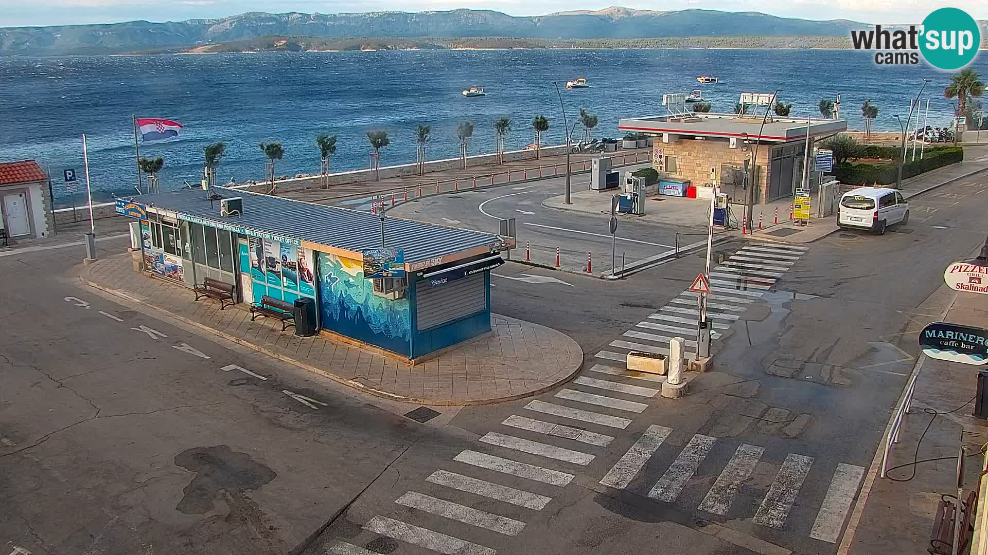 Webcam Bol centre-ville & marina – Vue en direct depuis Bol, île de Brač