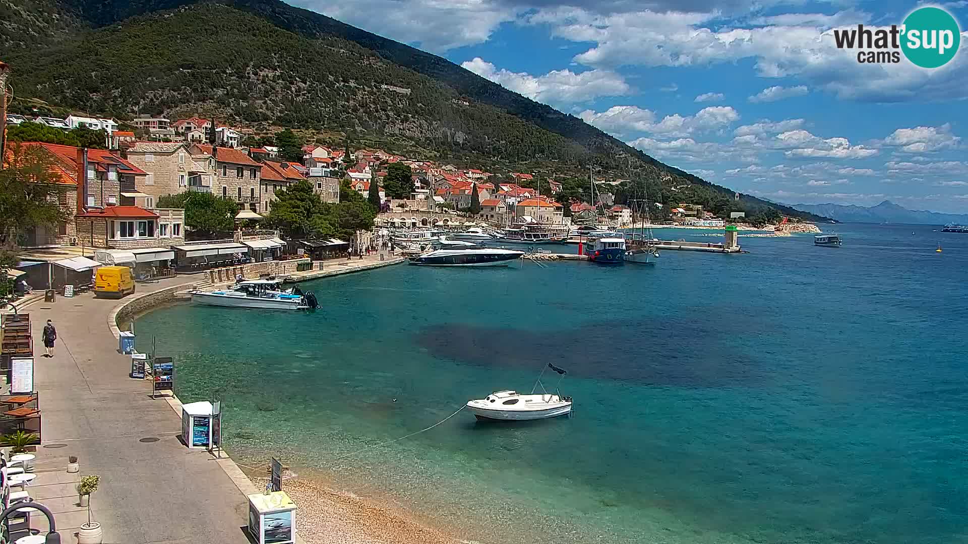 Spletna kamera Bol – Center mesta in marina v živo