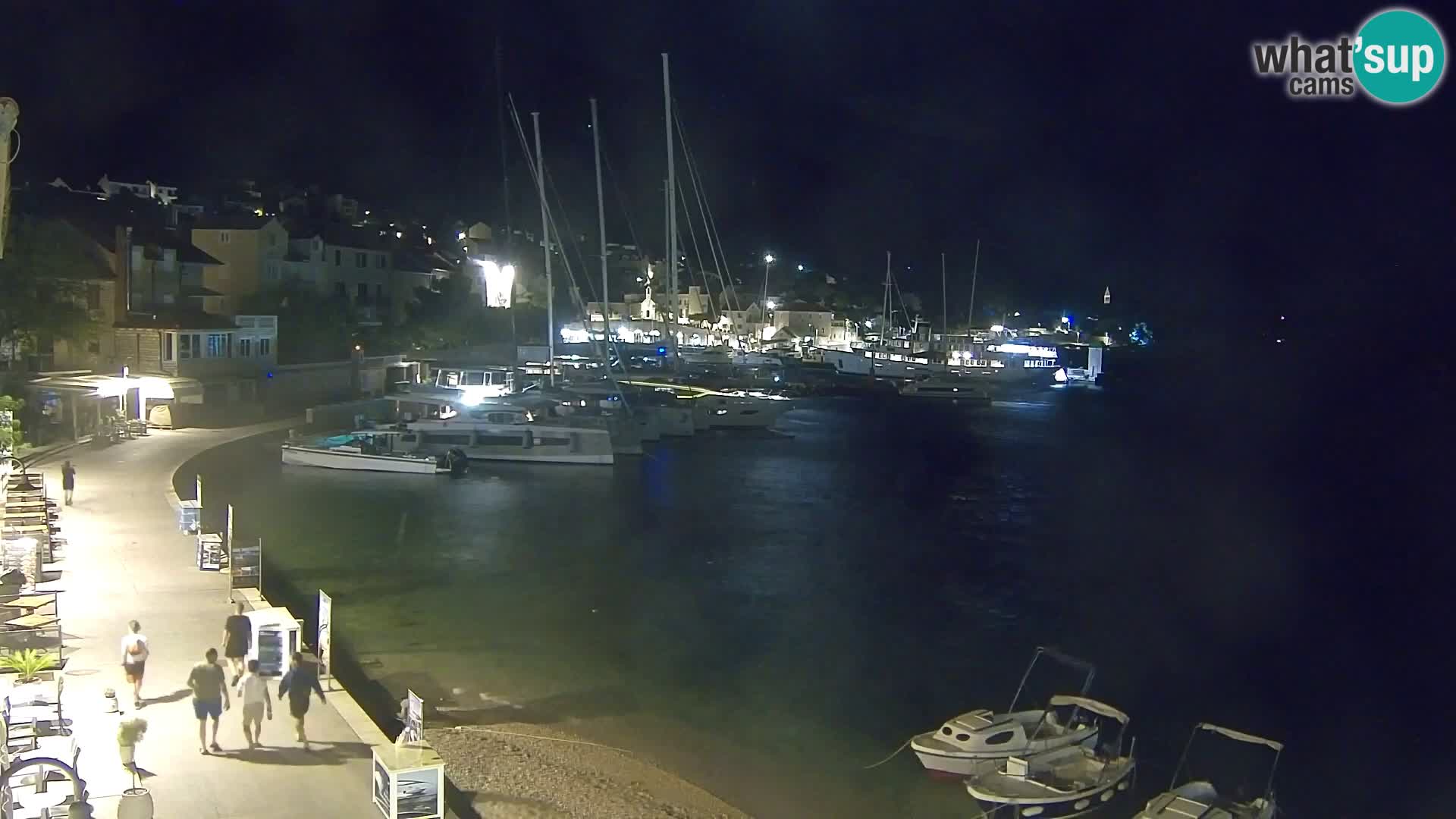 Webcam Bol Centre-Ville & Marina – Vue en direct depuis Bol, île de Brač