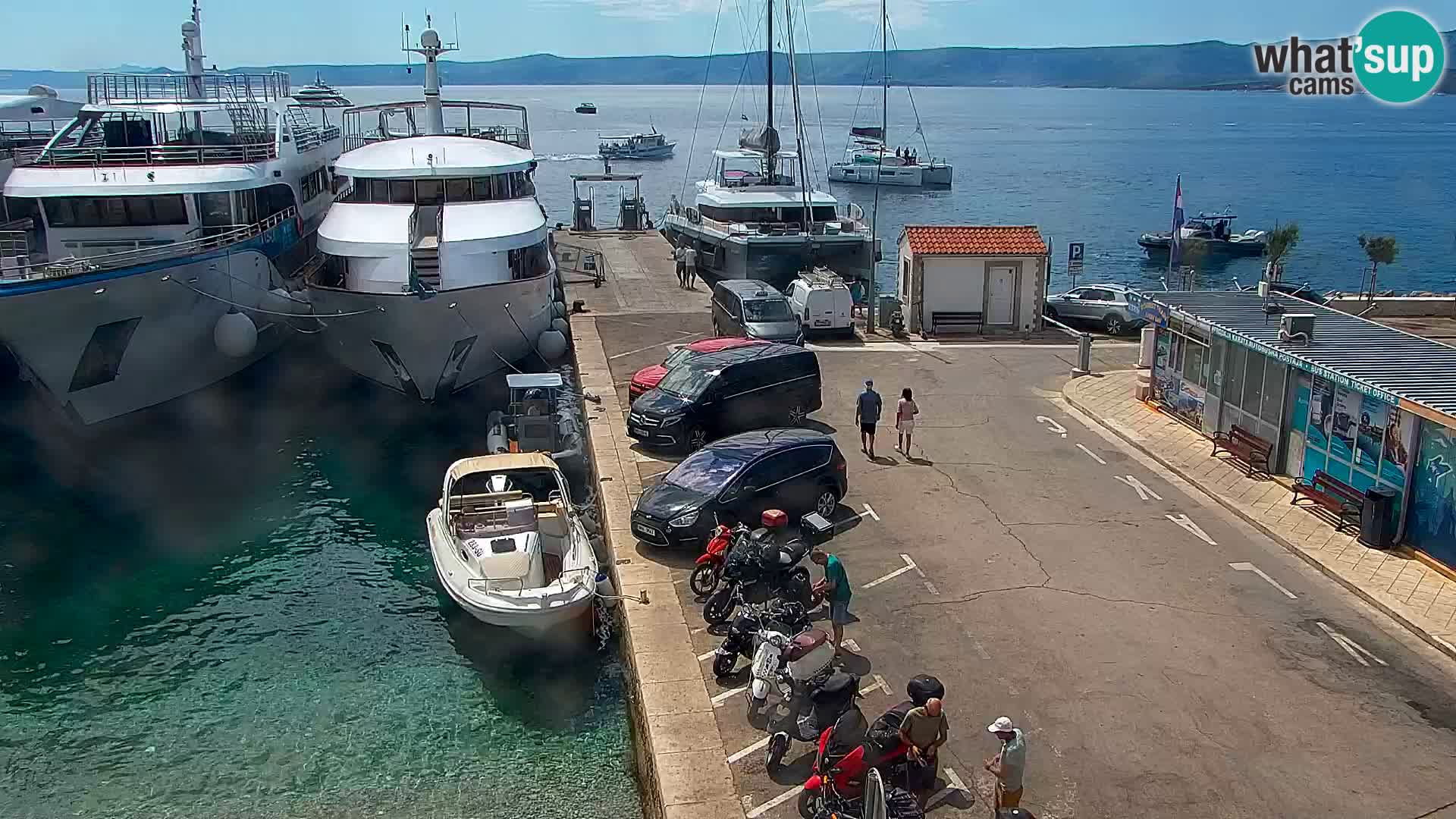 Webcam Bol centre-ville & marina – Vue en direct depuis Bol, île de Brač
