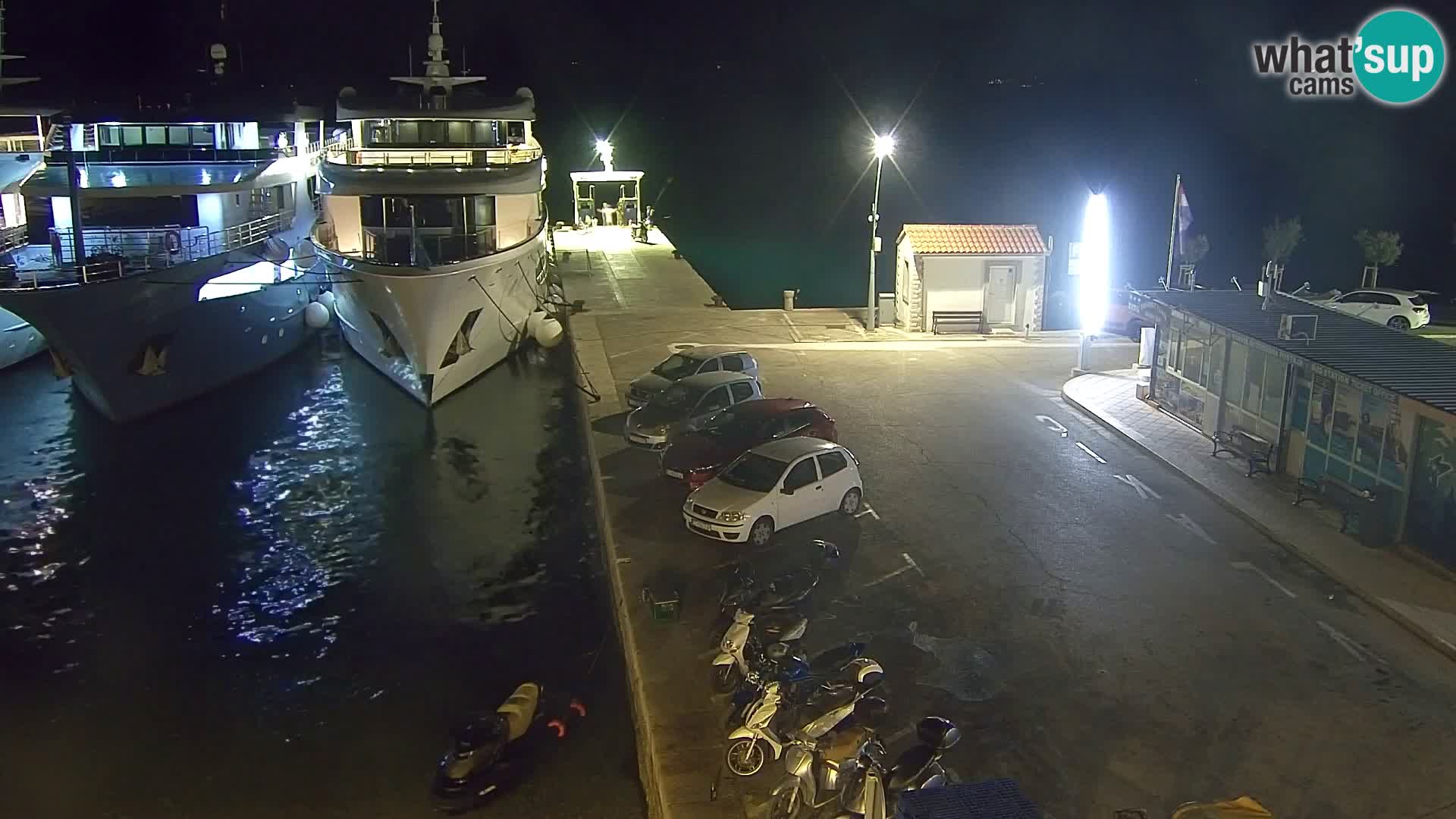 Spletna kamera Bol – Center mesta in marina v živo
