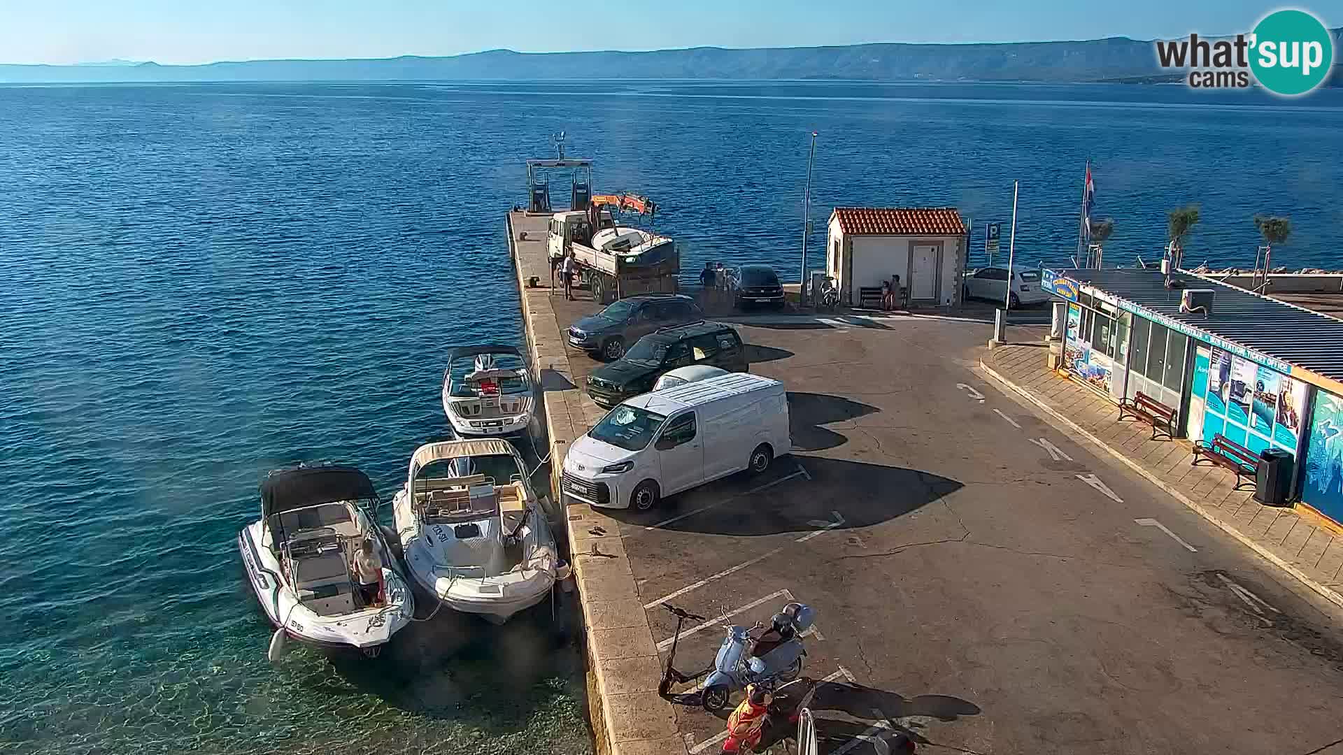 Webcam Bol Centre-Ville & Marina – Vue en direct depuis Bol, île de Brač
