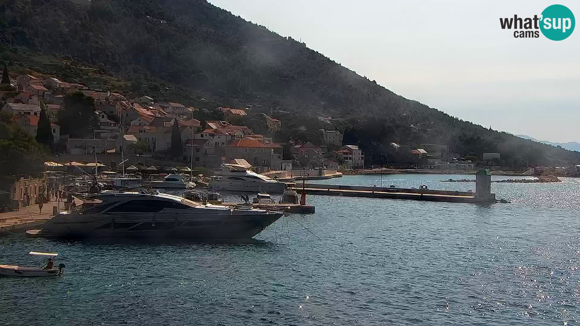 Webcam Bol centre-ville & marina – Vue en direct depuis Bol, île de Brač