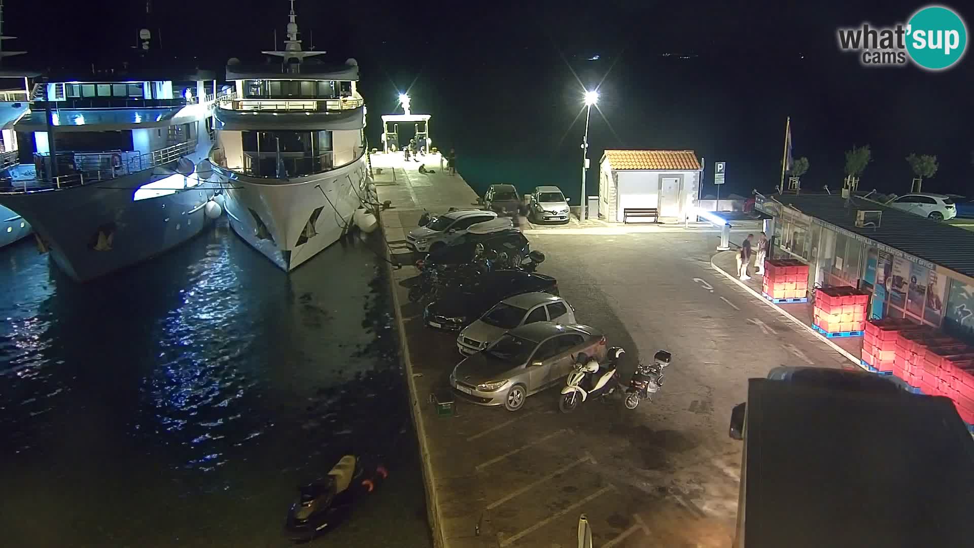 Spletna kamera Bol – Center mesta in marina v živo