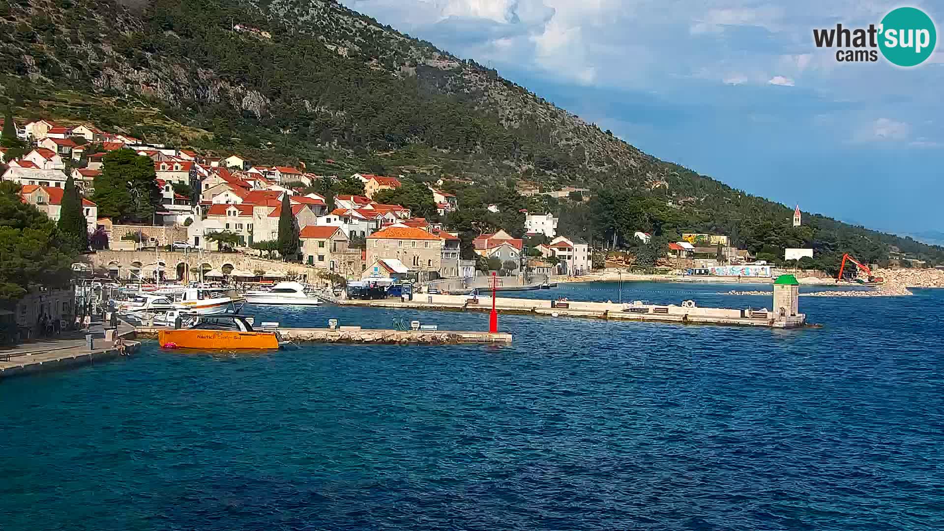 Webcam Bol Hafen & Ortszentrum – Liveblick aus Bol auf der Insel Brač