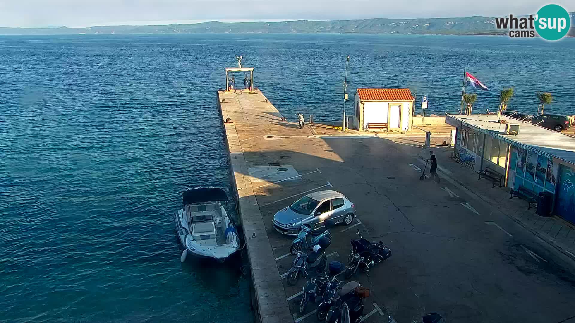 Webcam Bol centre-ville & marina – Vue en direct depuis Bol, île de Brač
