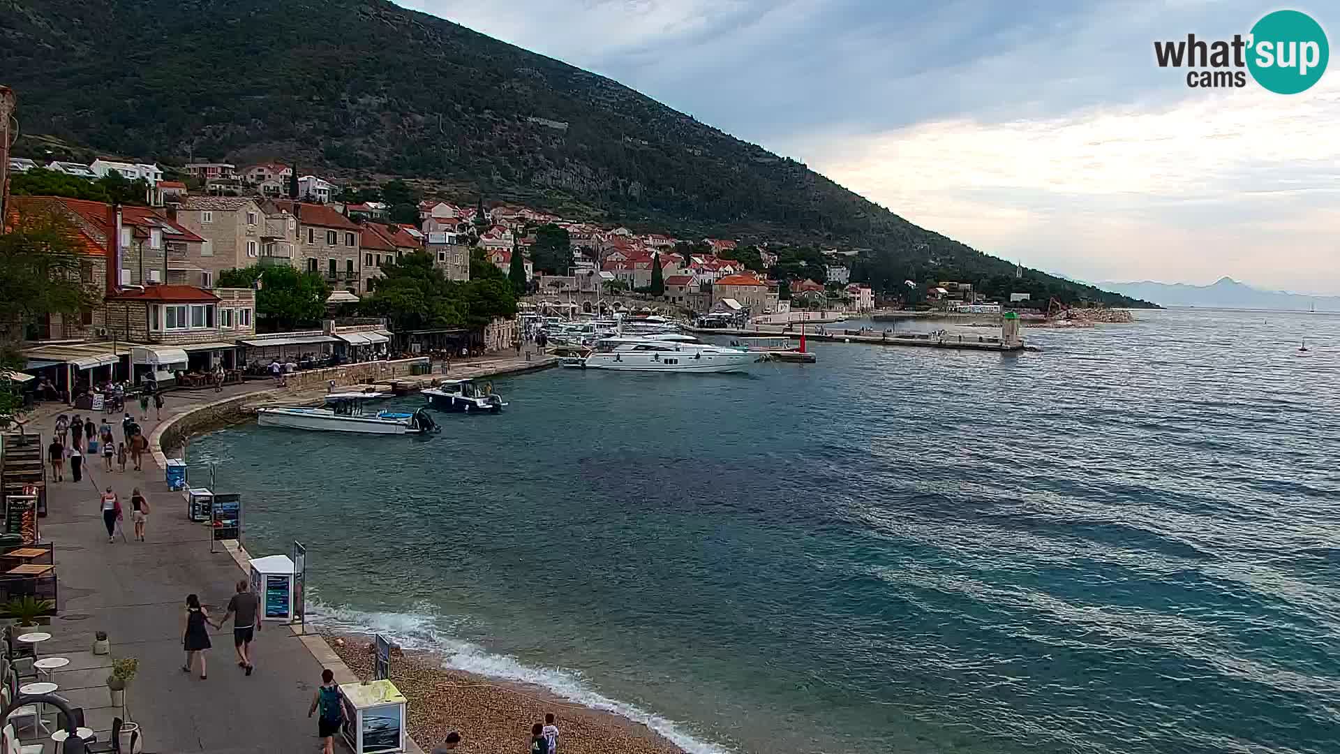 Webcam Bol Centre-Ville & Marina – Vue en direct depuis Bol, île de Brač