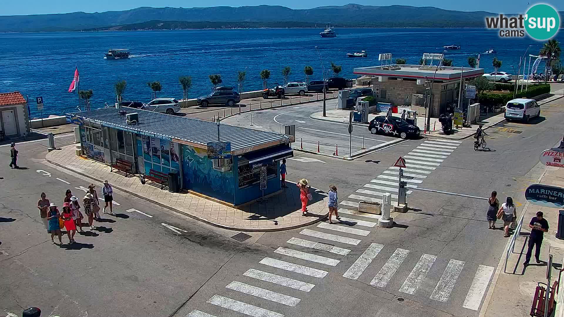 Webcam Bol centre-ville & marina – Vue en direct depuis Bol, île de Brač