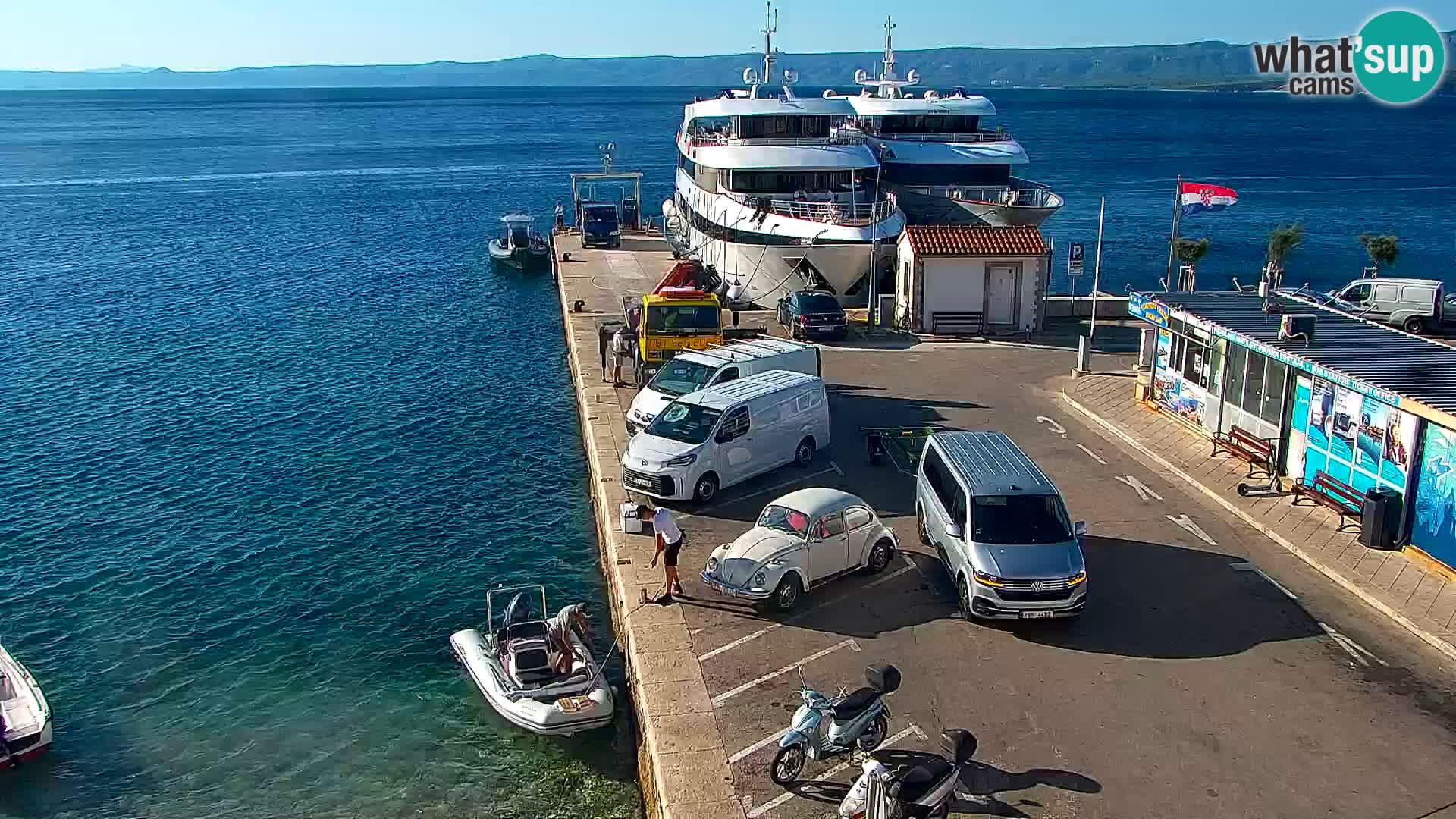 Webcam Bol centre-ville & marina – Vue en direct depuis Bol, île de Brač