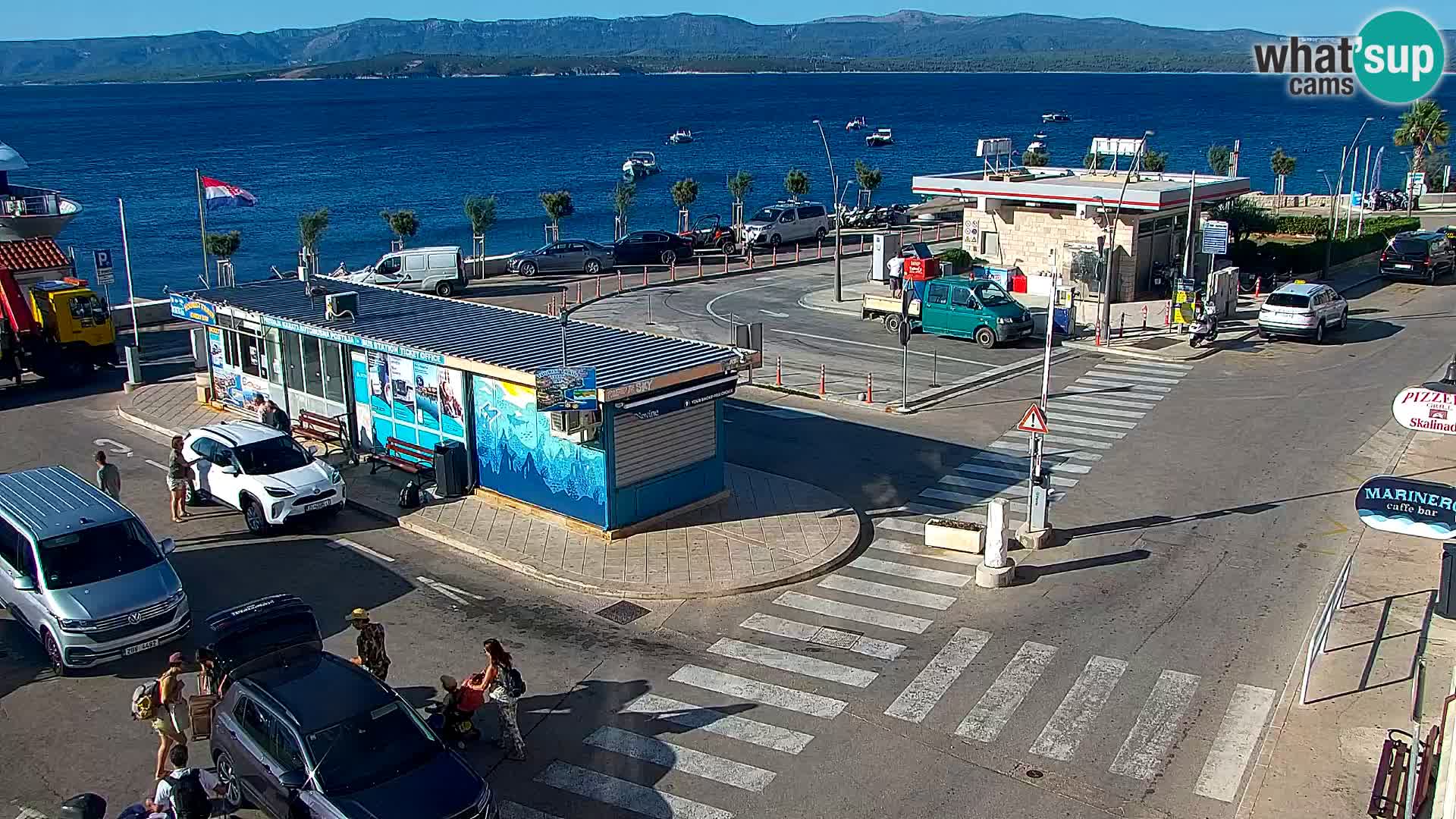 Webcam Bol centre-ville & marina – Vue en direct depuis Bol, île de Brač