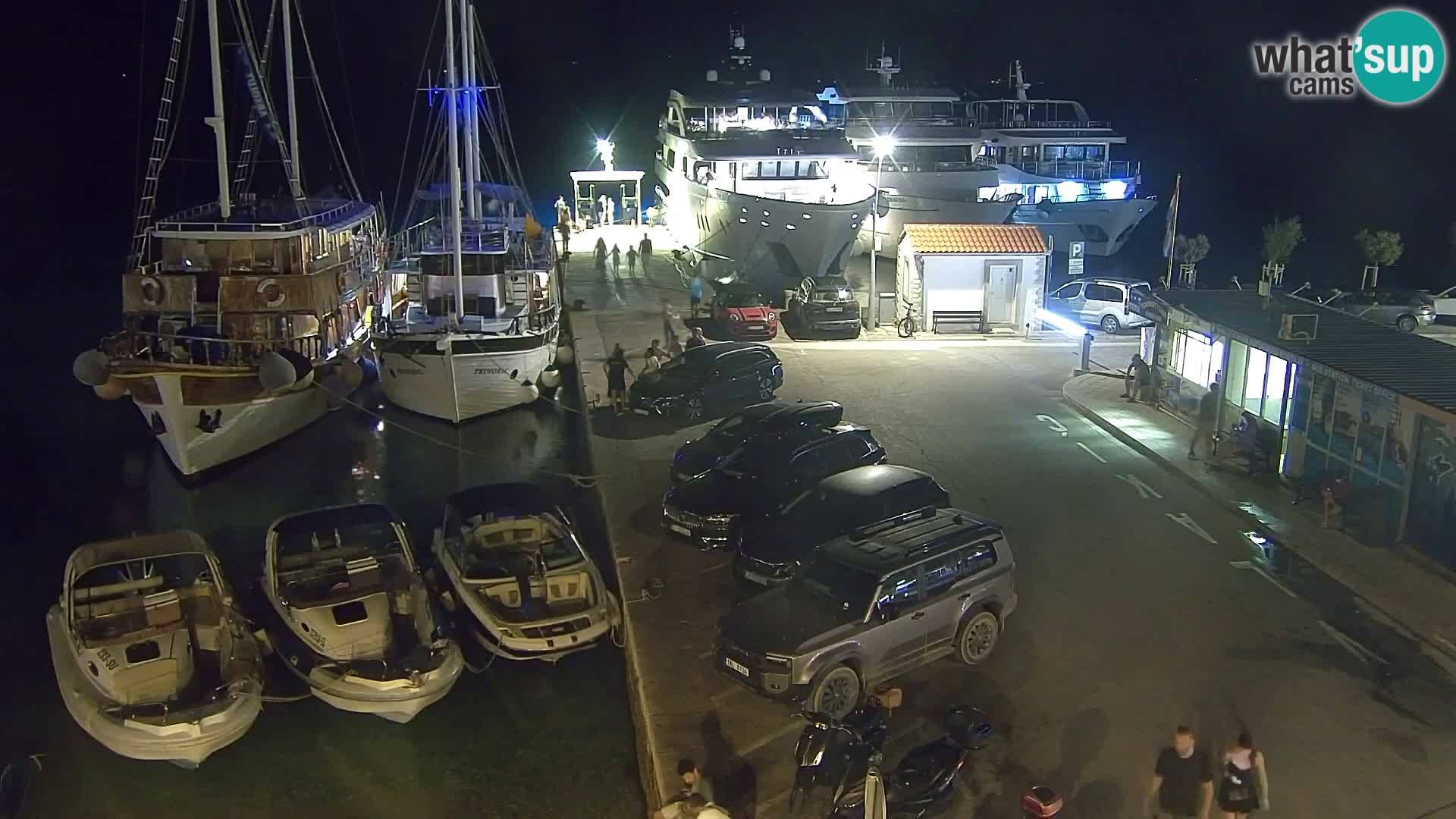 Spletna kamera Bol – Center mesta in marina v živo