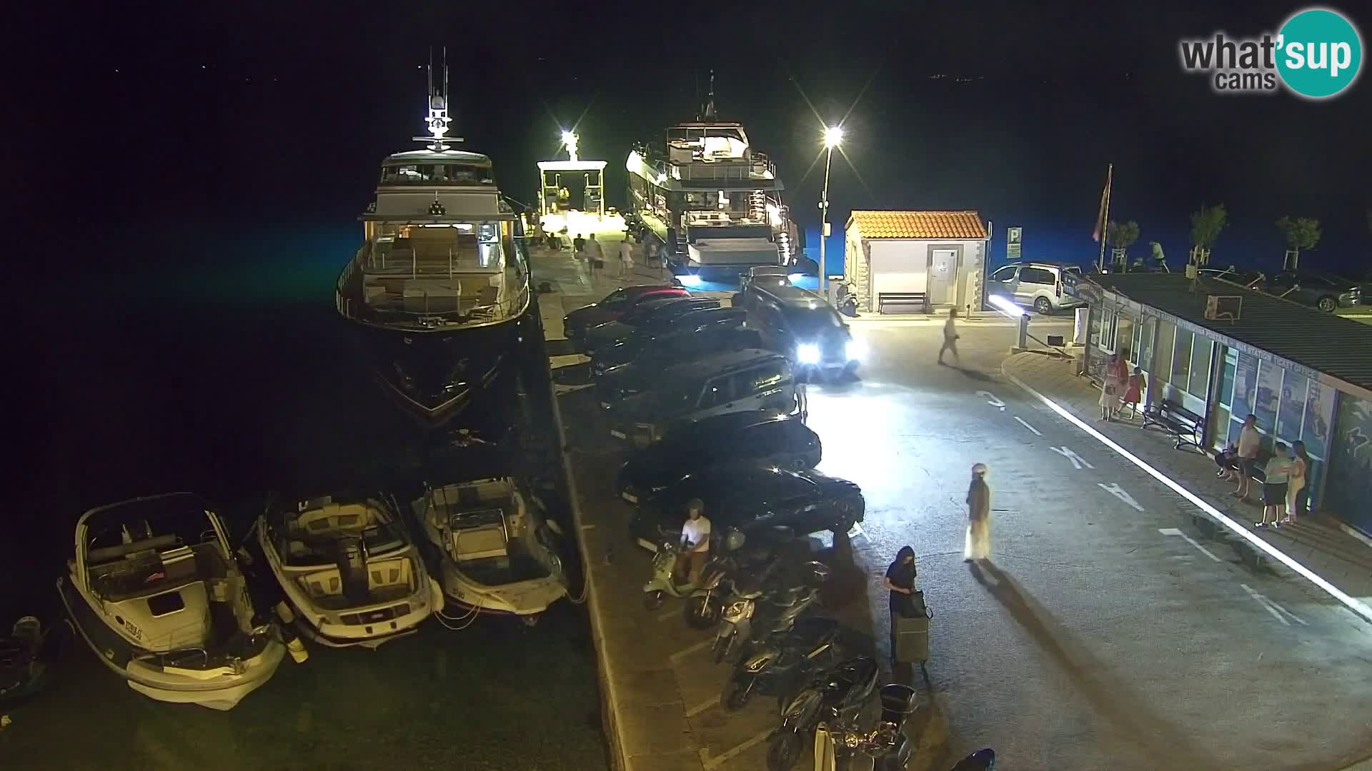 Webcam Bol centre-ville & marina – Vue en direct depuis Bol, île de Brač