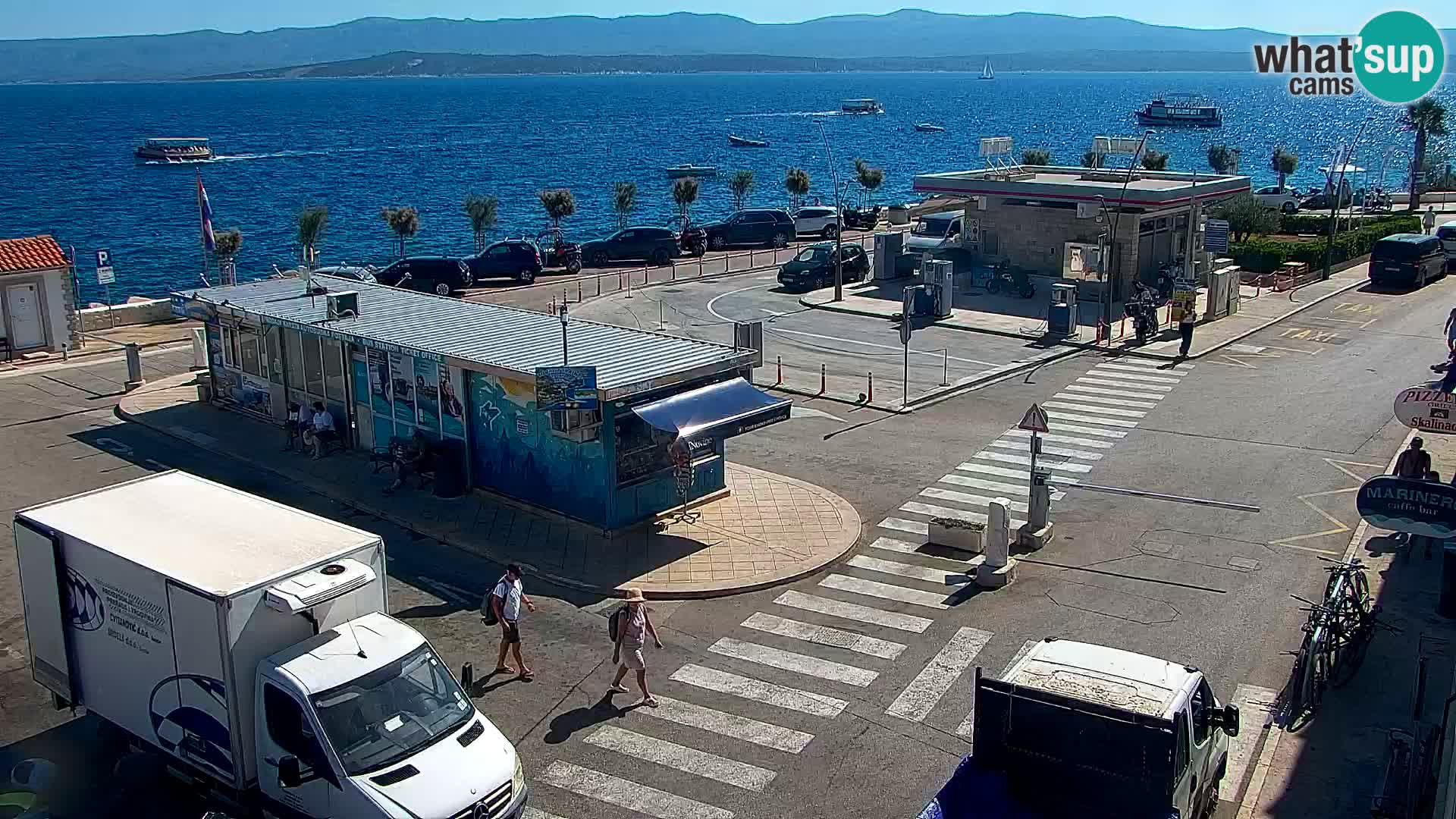 Webcam Bol Centre-Ville & Marina – Vue en direct depuis Bol, île de Brač