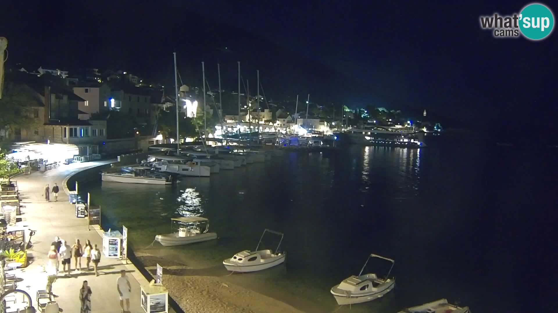 Webcam Bol Centre-Ville & Marina – Vue en direct depuis Bol, île de Brač