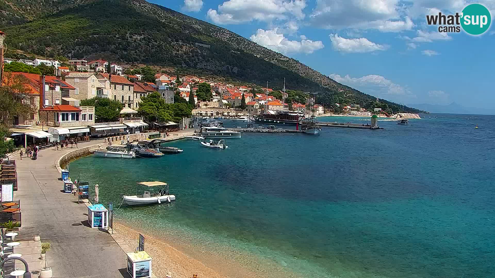 Webcam Bol Hafen & Ortszentrum – Liveblick aus Bol auf der Insel Brač