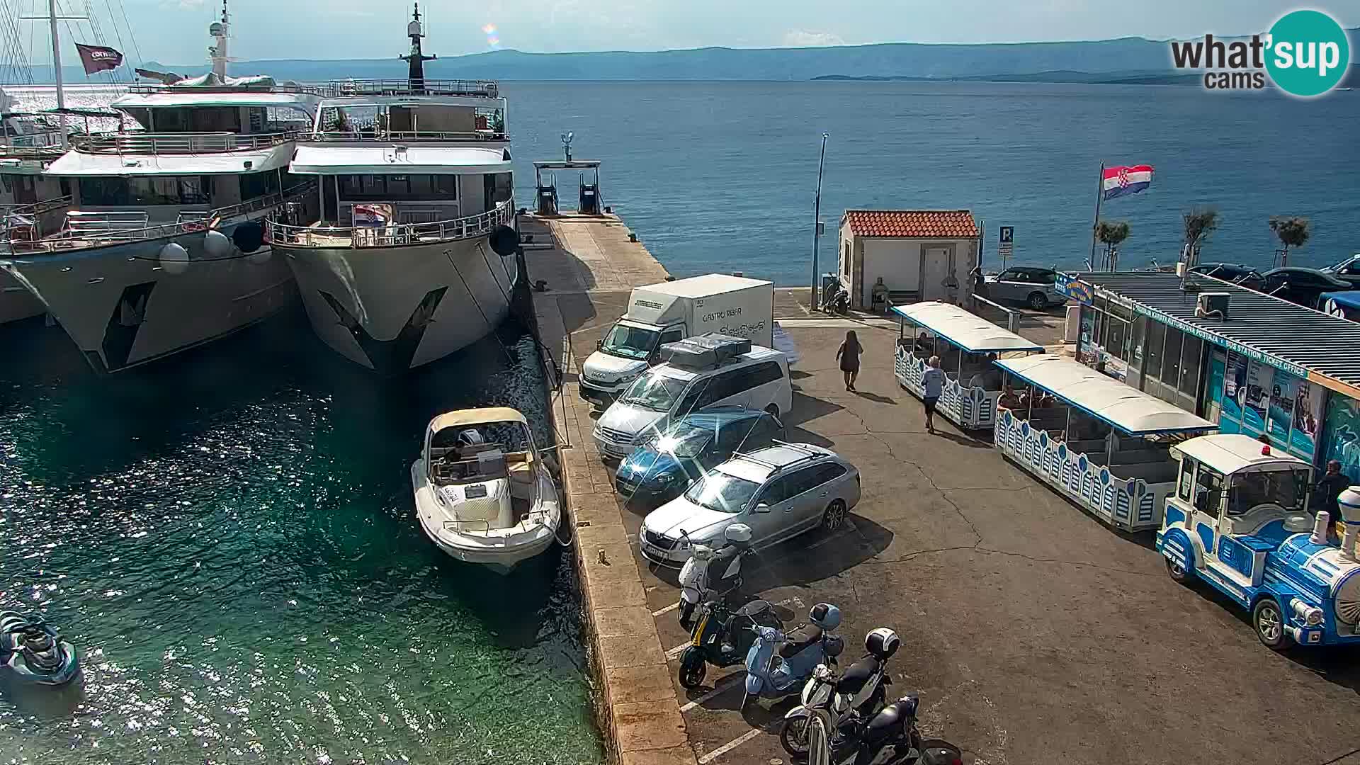 Webcam Bol Centre-Ville & Marina – Vue en direct depuis Bol, île de Brač