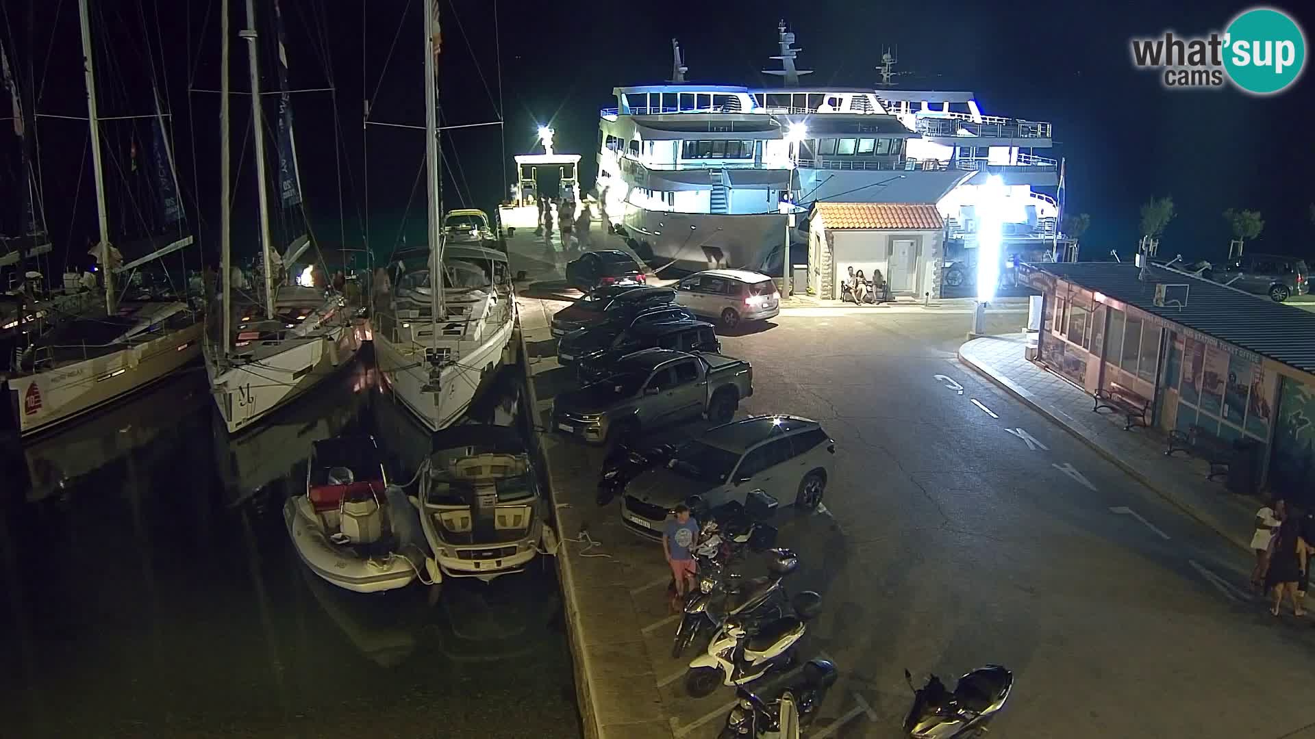 Webcam Bol centre-ville & marina – Vue en direct depuis Bol, île de Brač