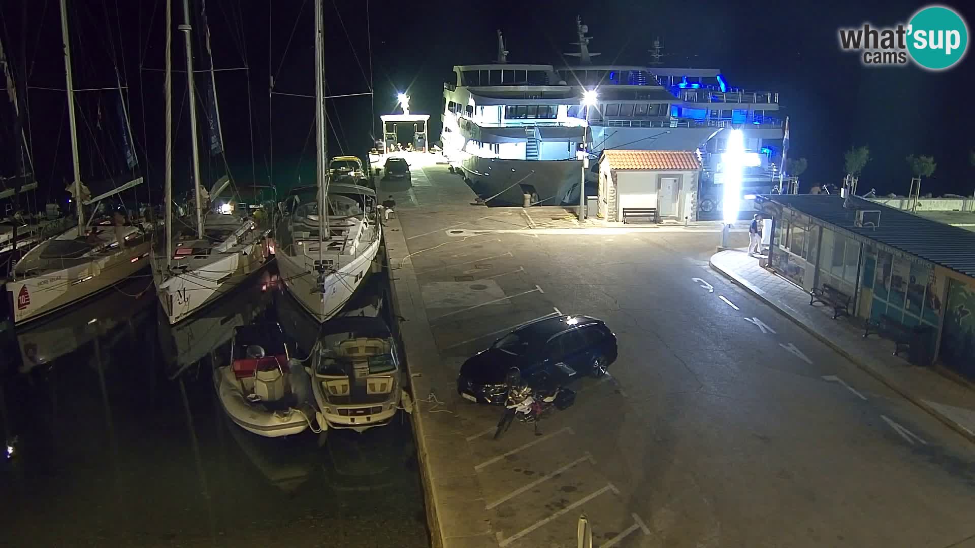 Webcam Bol Centro e Marina – Vista live dal porto di Bol