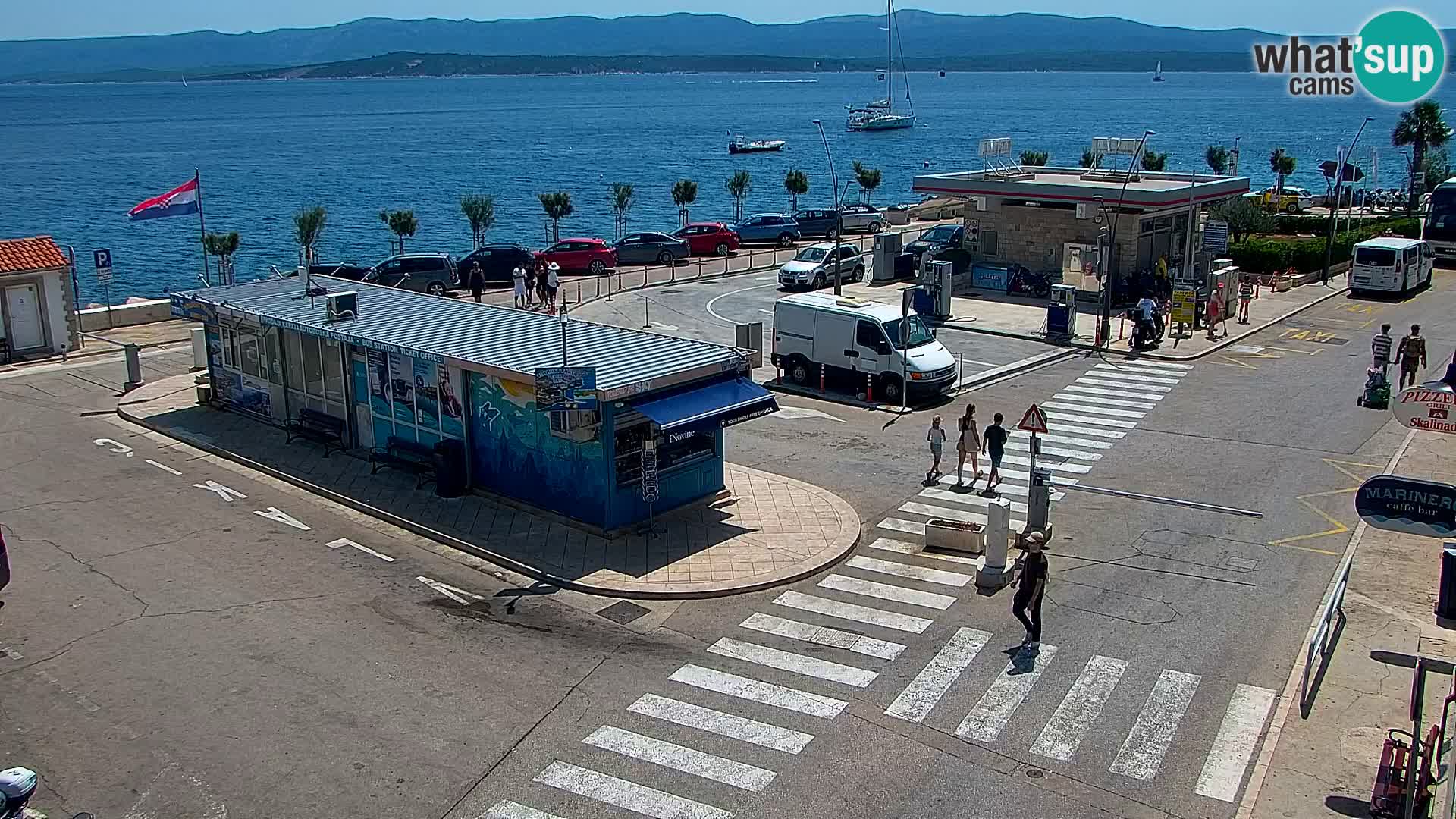 Webcam Bol centre-ville & marina – Vue en direct depuis Bol, île de Brač