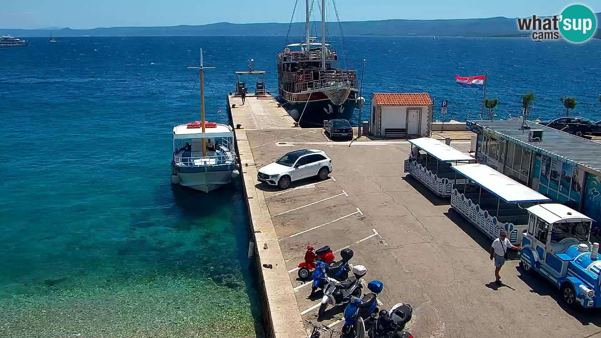 Webcam Bol centre-ville & marina – Vue en direct depuis Bol, île de Brač