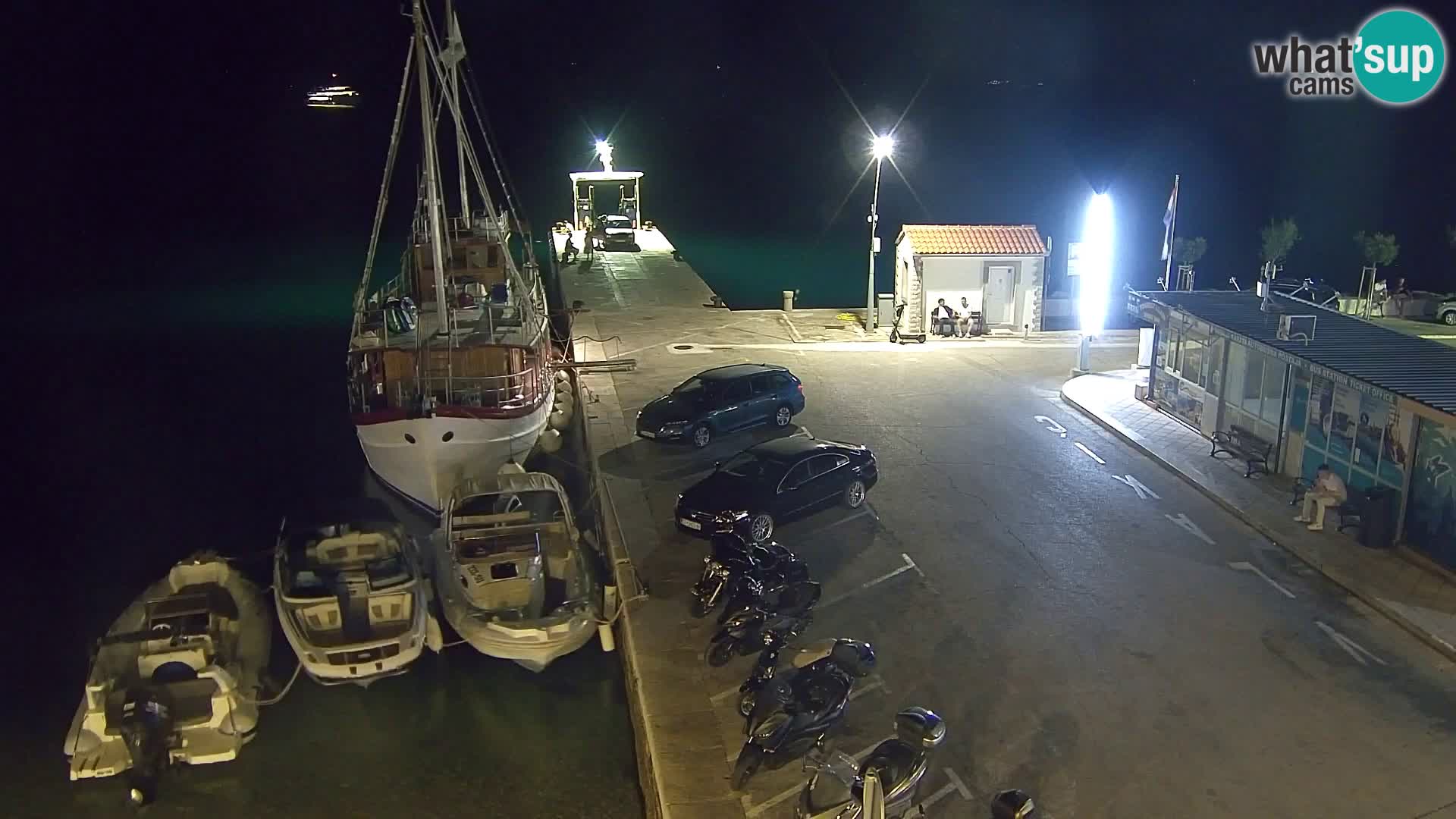 Spletna kamera Bol – Center mesta in marina v živo