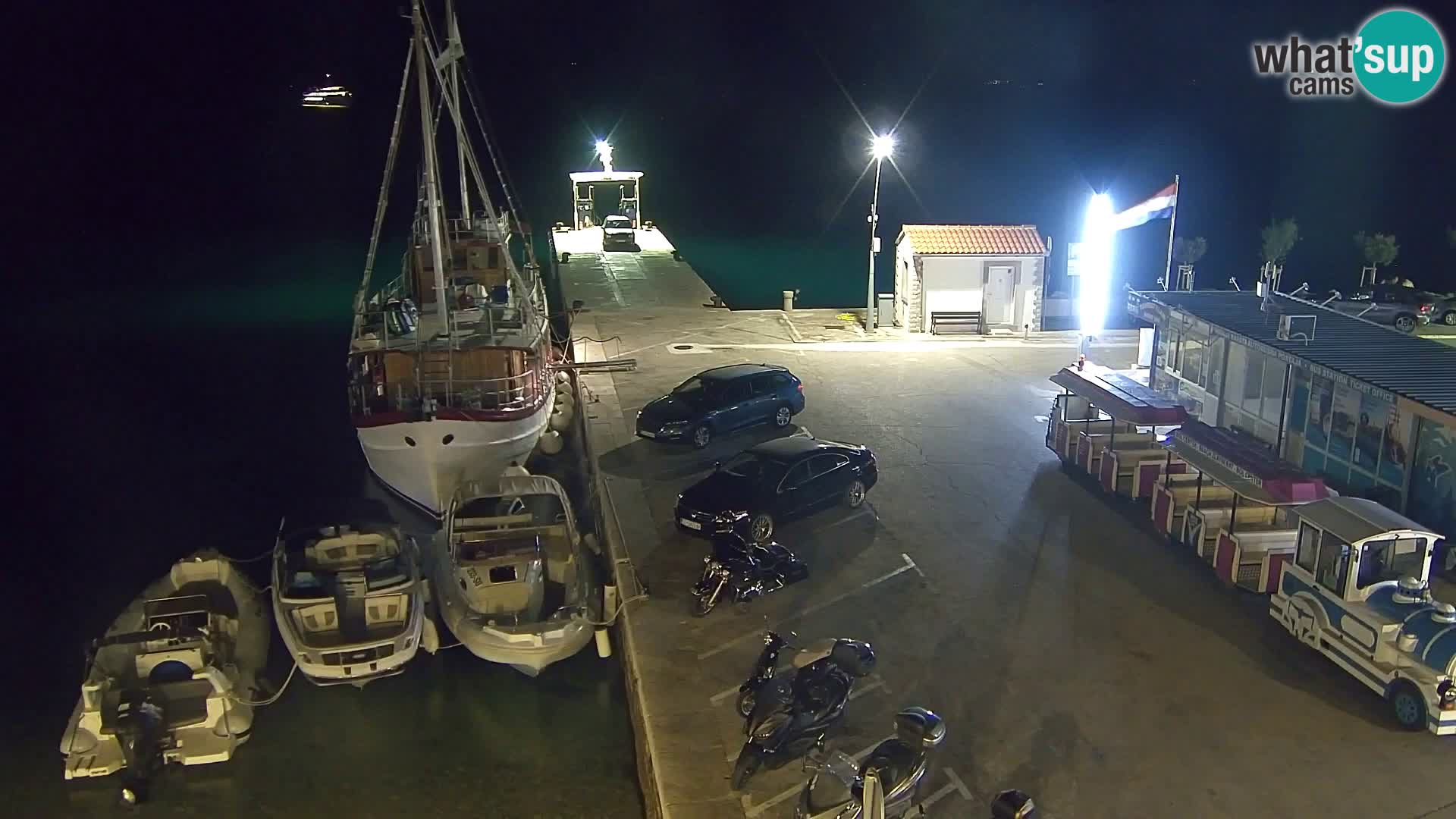 Webcam Bol centre-ville & marina – Vue en direct depuis Bol, île de Brač