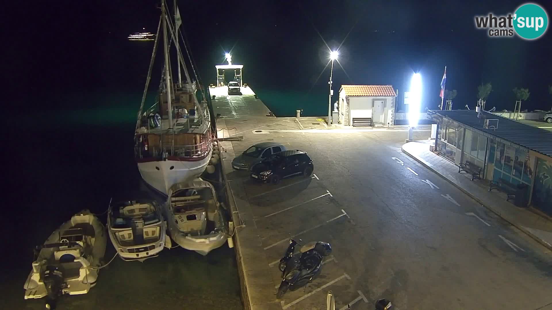 Webcam Bol centre-ville & marina – Vue en direct depuis Bol, île de Brač