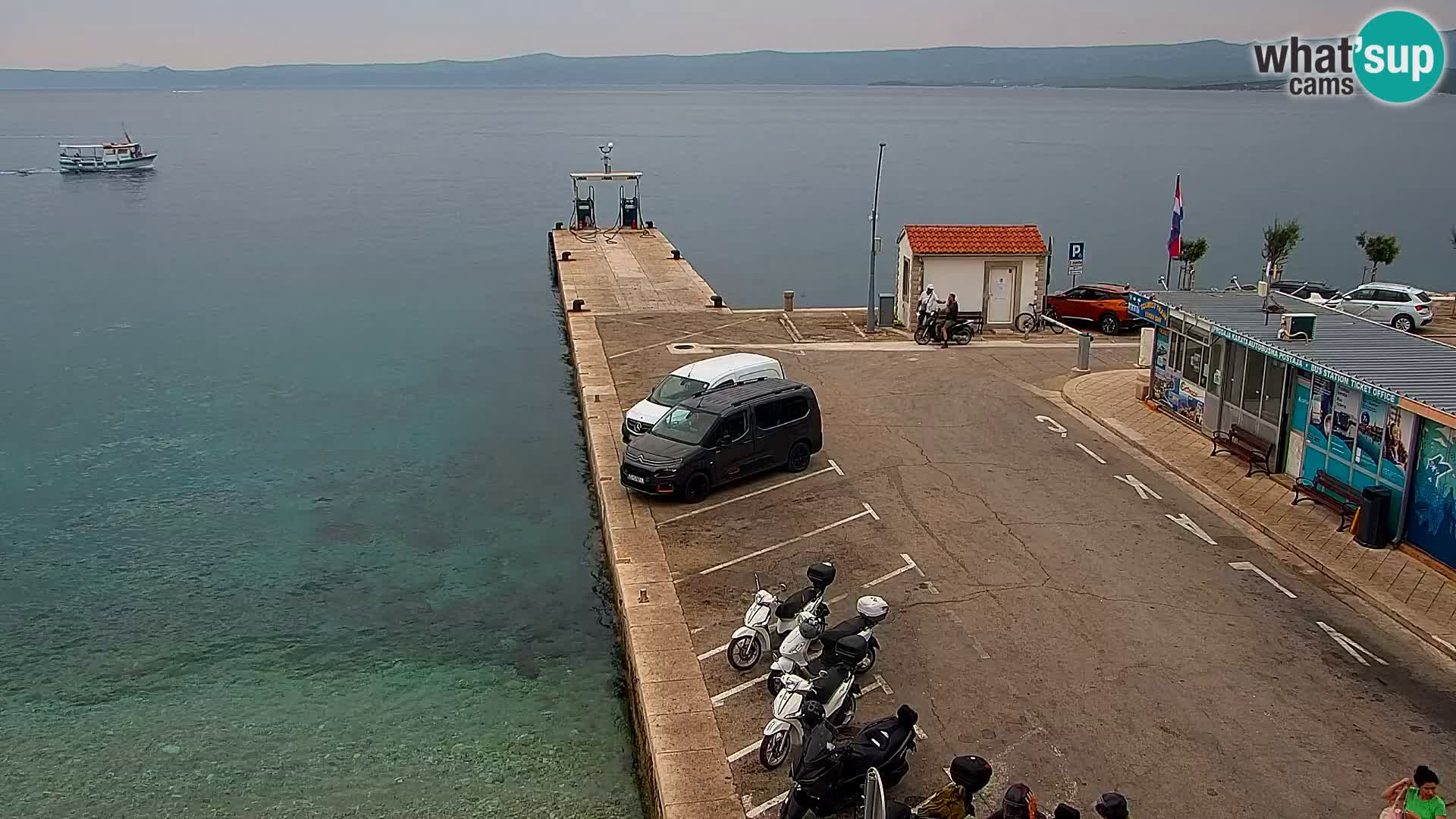 Webcam Bol centre-ville & marina – Vue en direct depuis Bol, île de Brač