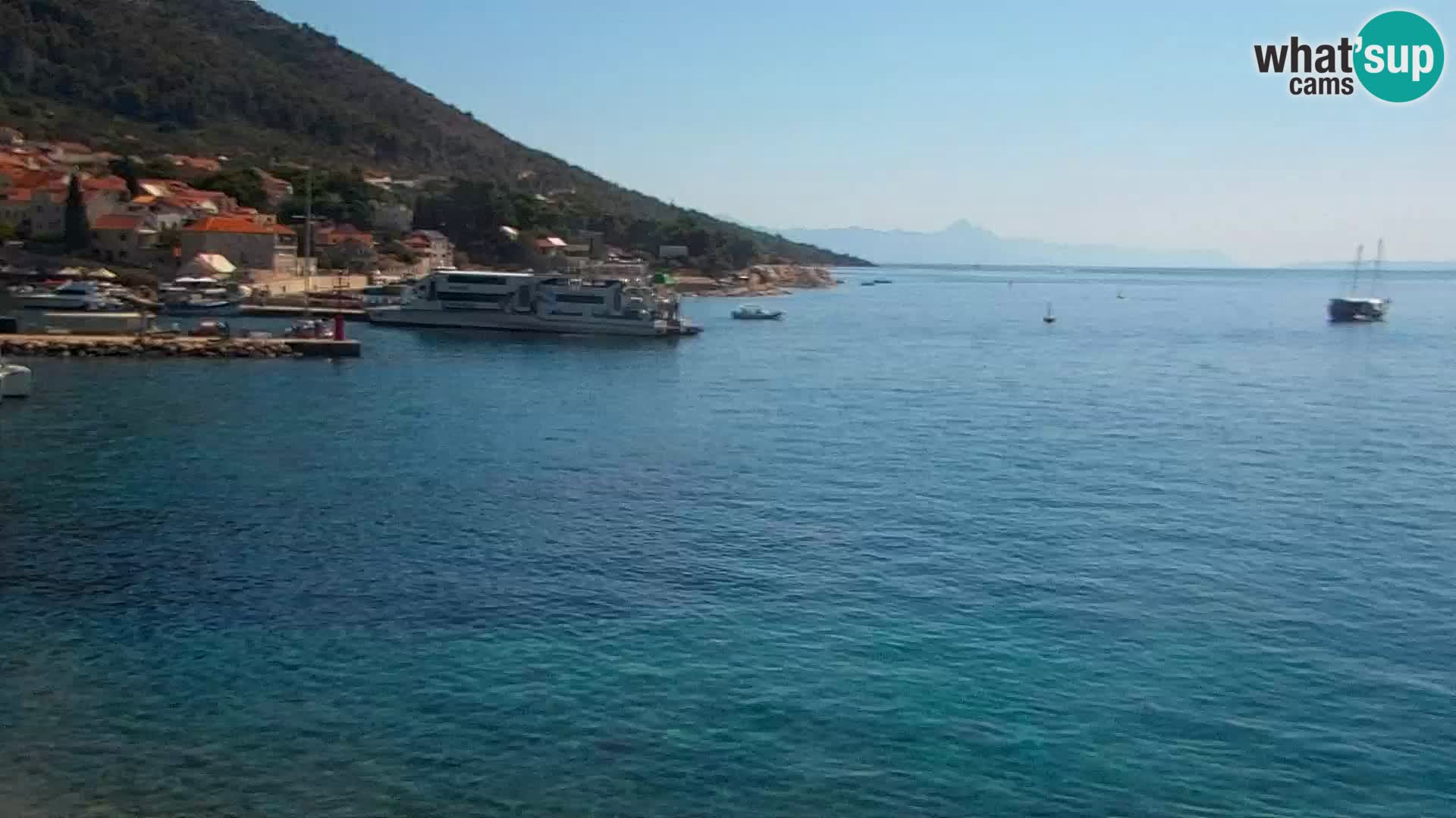 Webcam Bol centre-ville & marina – Vue en direct depuis Bol, île de Brač