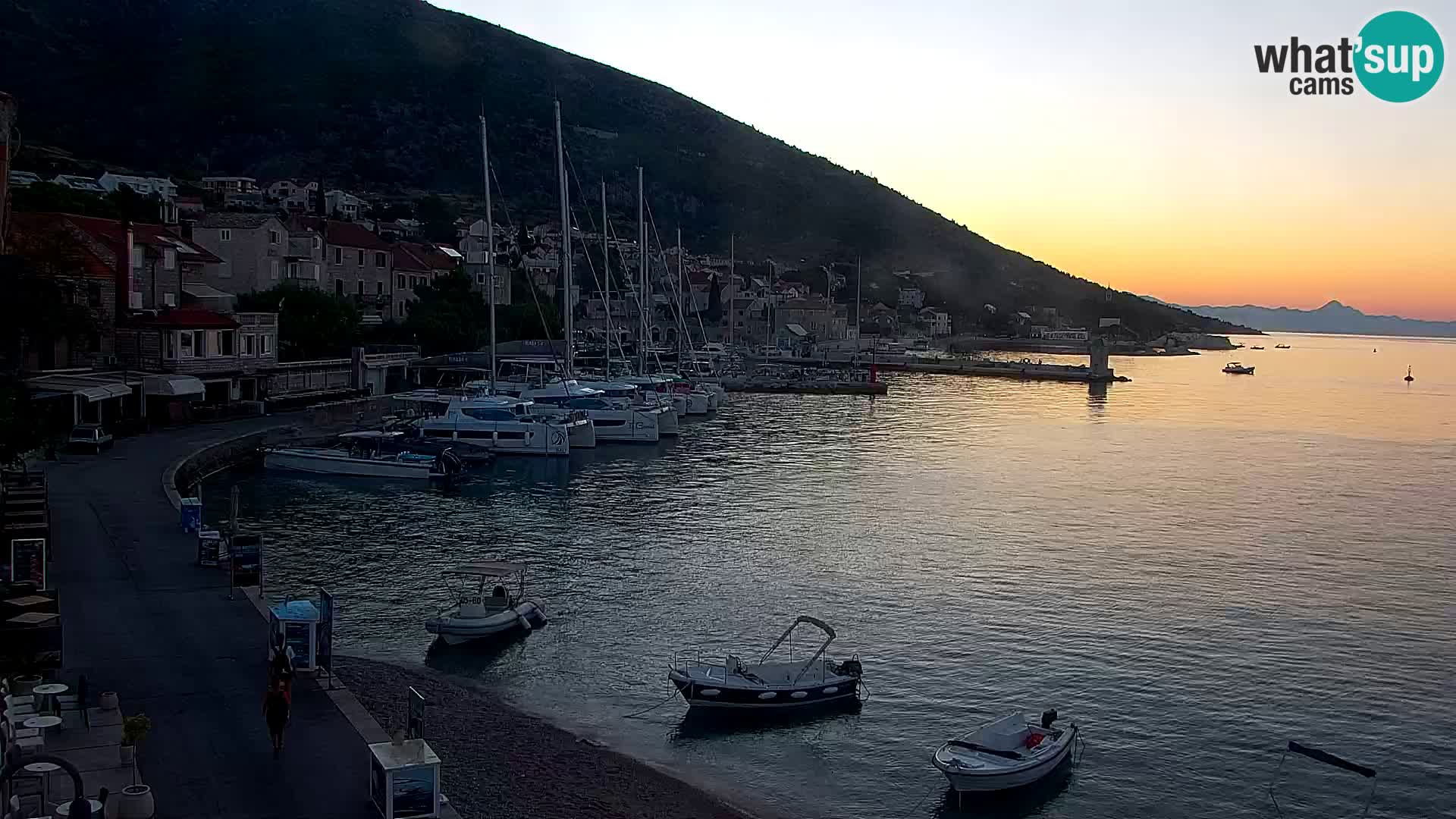 Webcam Bol centre-ville & marina – Vue en direct depuis Bol, île de Brač