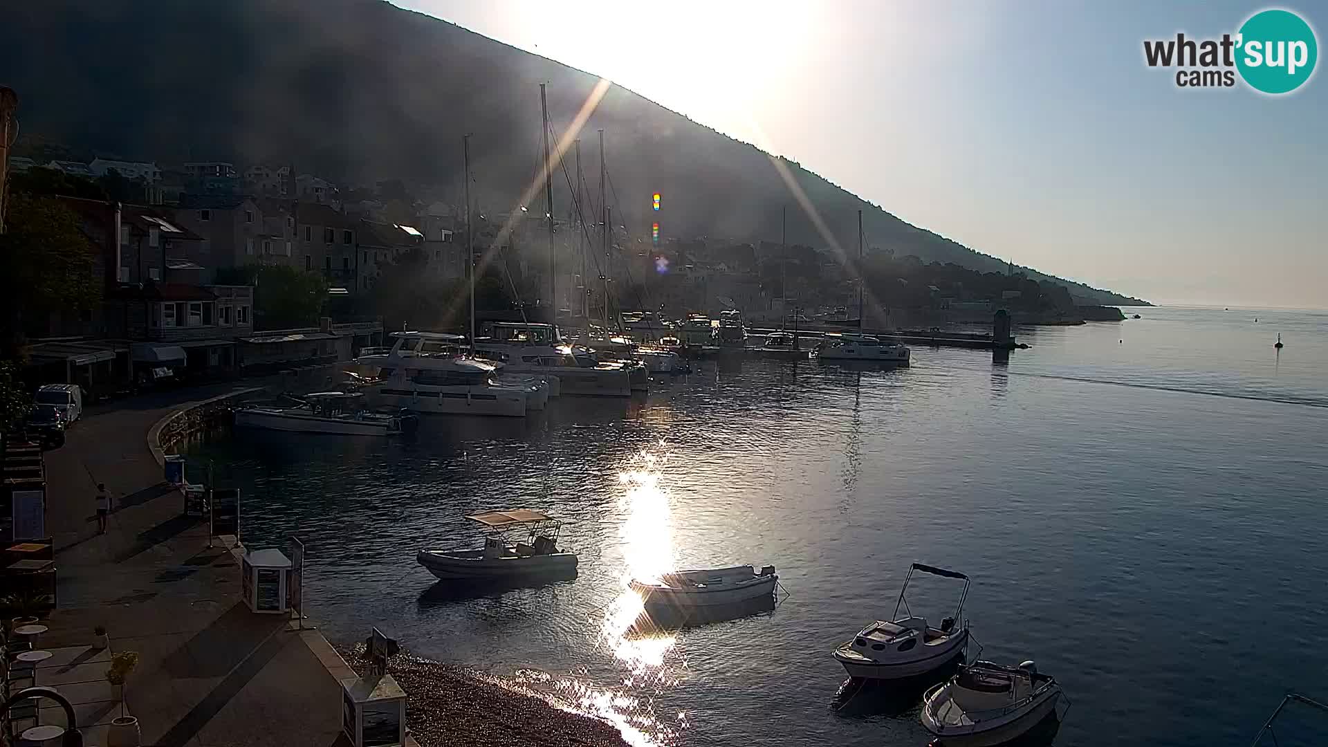 Webcam Bol centre-ville & marina – Vue en direct depuis Bol, île de Brač