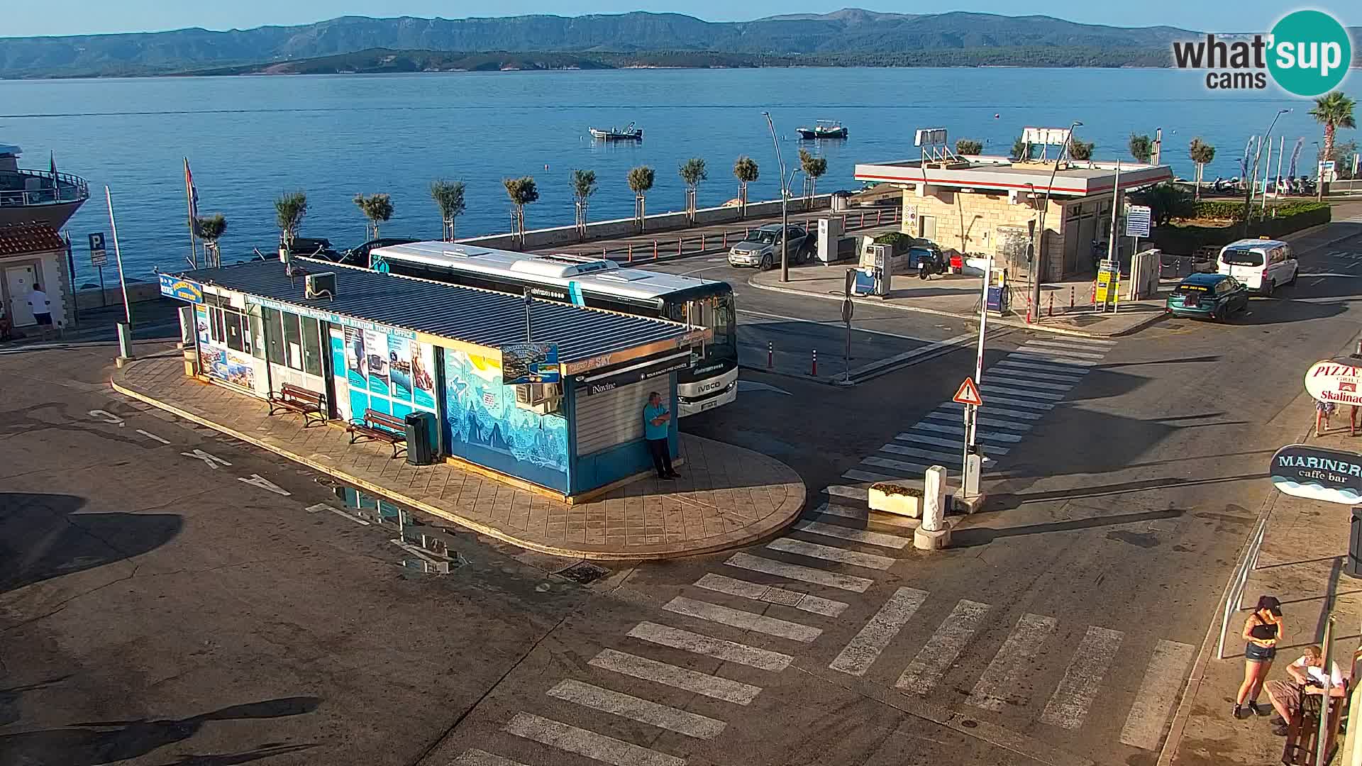 Webcam Bol Centre-Ville & Marina – Vue en direct depuis Bol, île de Brač