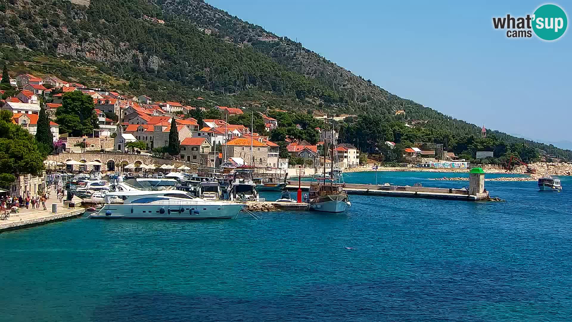 Webcam Bol Town Center & Marina – Live View from Bol, Brač