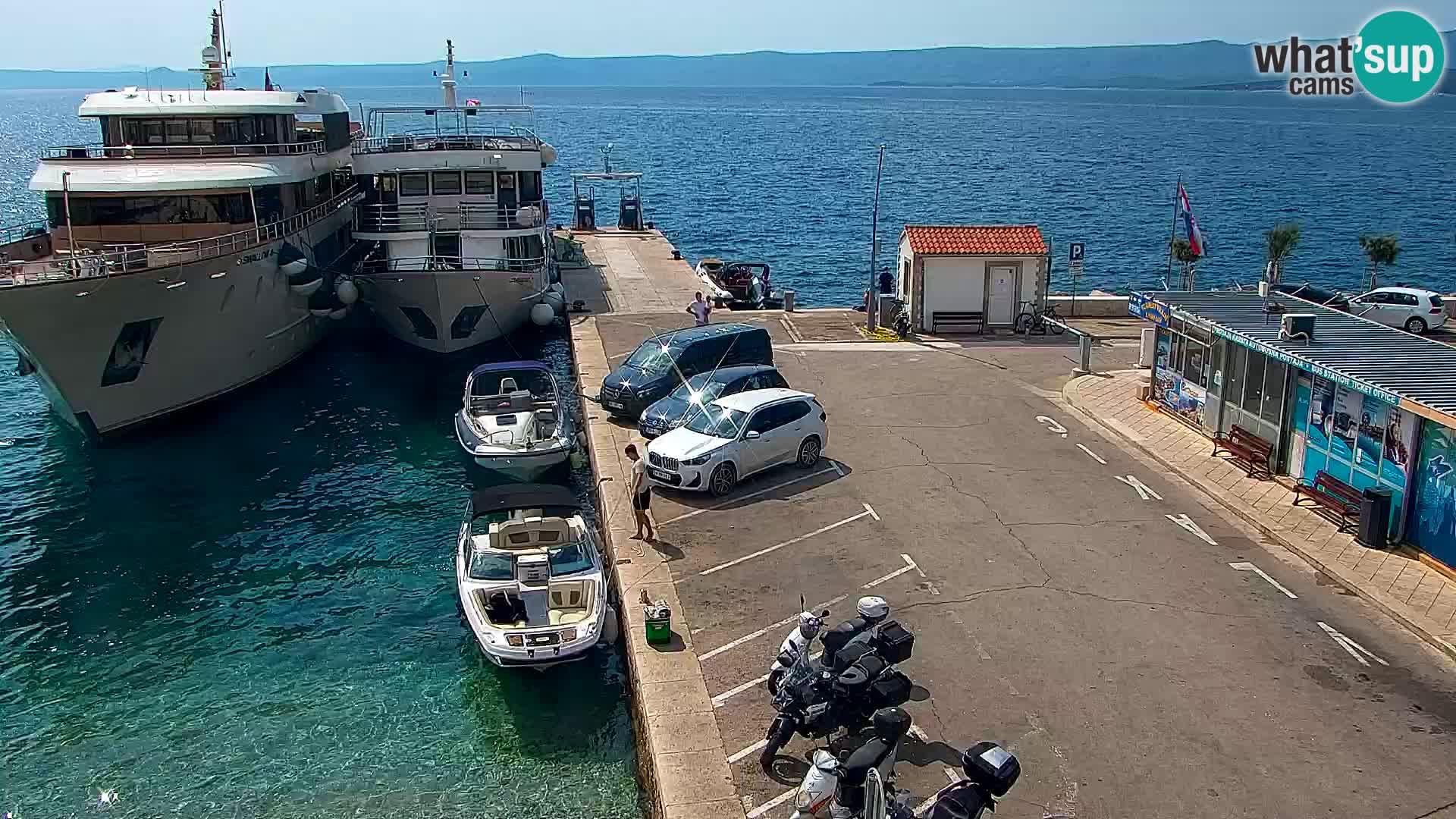 Webcam Bol centre-ville & marina – Vue en direct depuis Bol, île de Brač