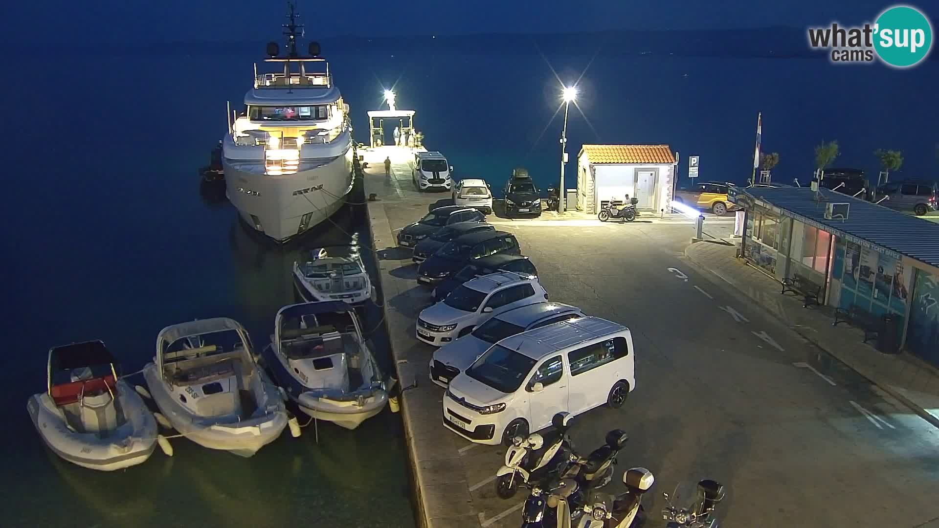 Webcam Bol Centre-Ville & Marina – Vue en direct depuis Bol, île de Brač