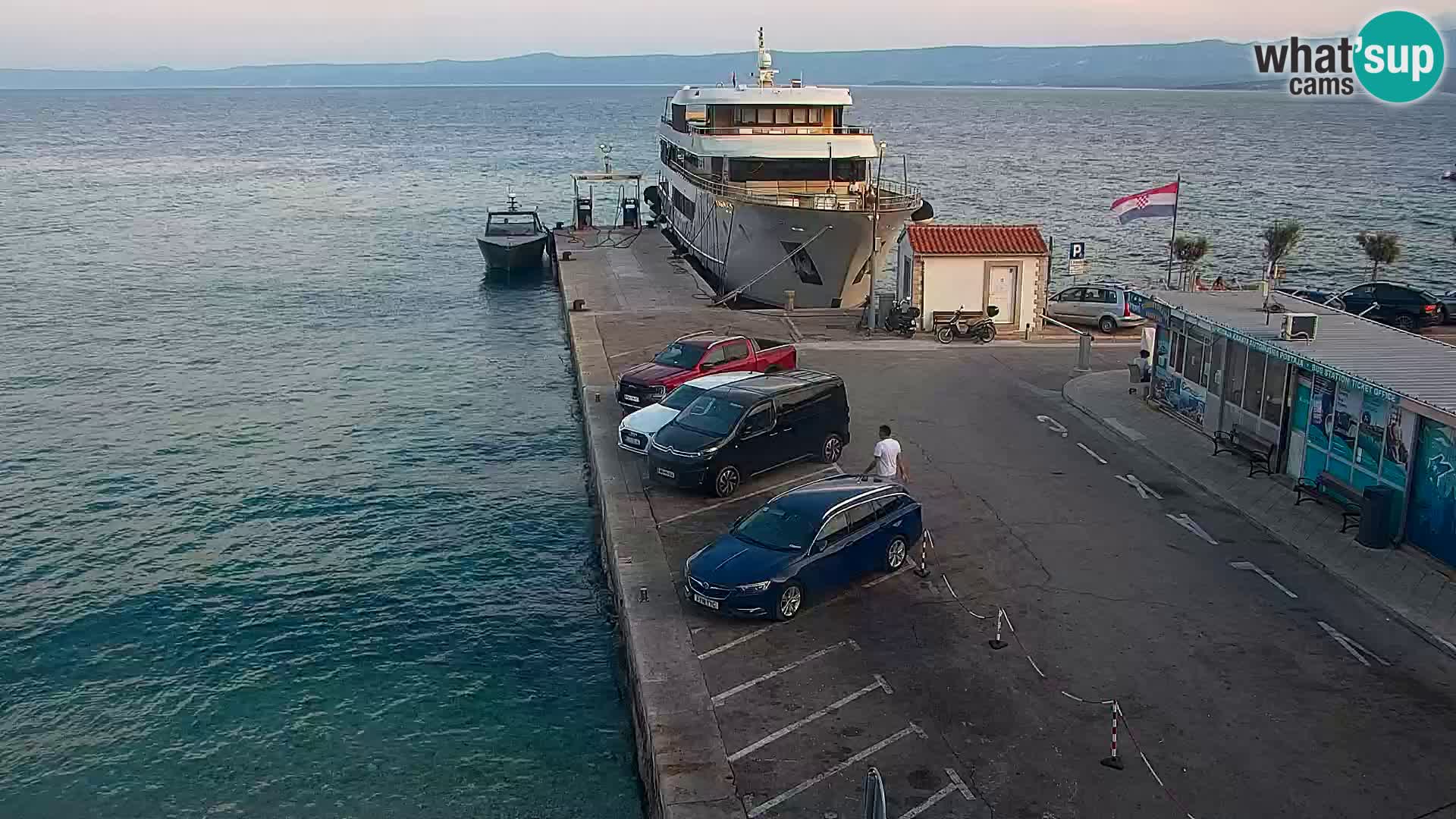 Webcam Bol centre-ville & marina – Vue en direct depuis Bol, île de Brač