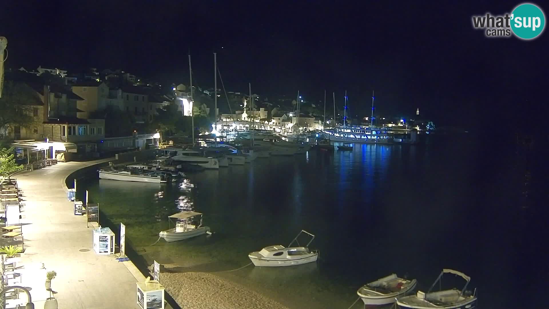 Webcam Bol Hafen & Ortszentrum – Liveblick aus Bol auf der Insel Brač