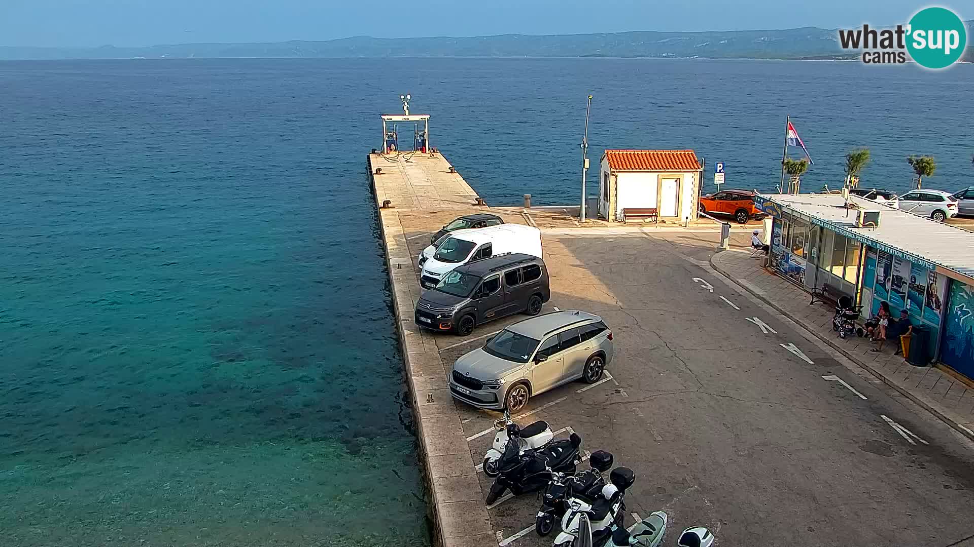 Webcam Bol Centre-Ville & Marina – Vue en direct depuis Bol, île de Brač