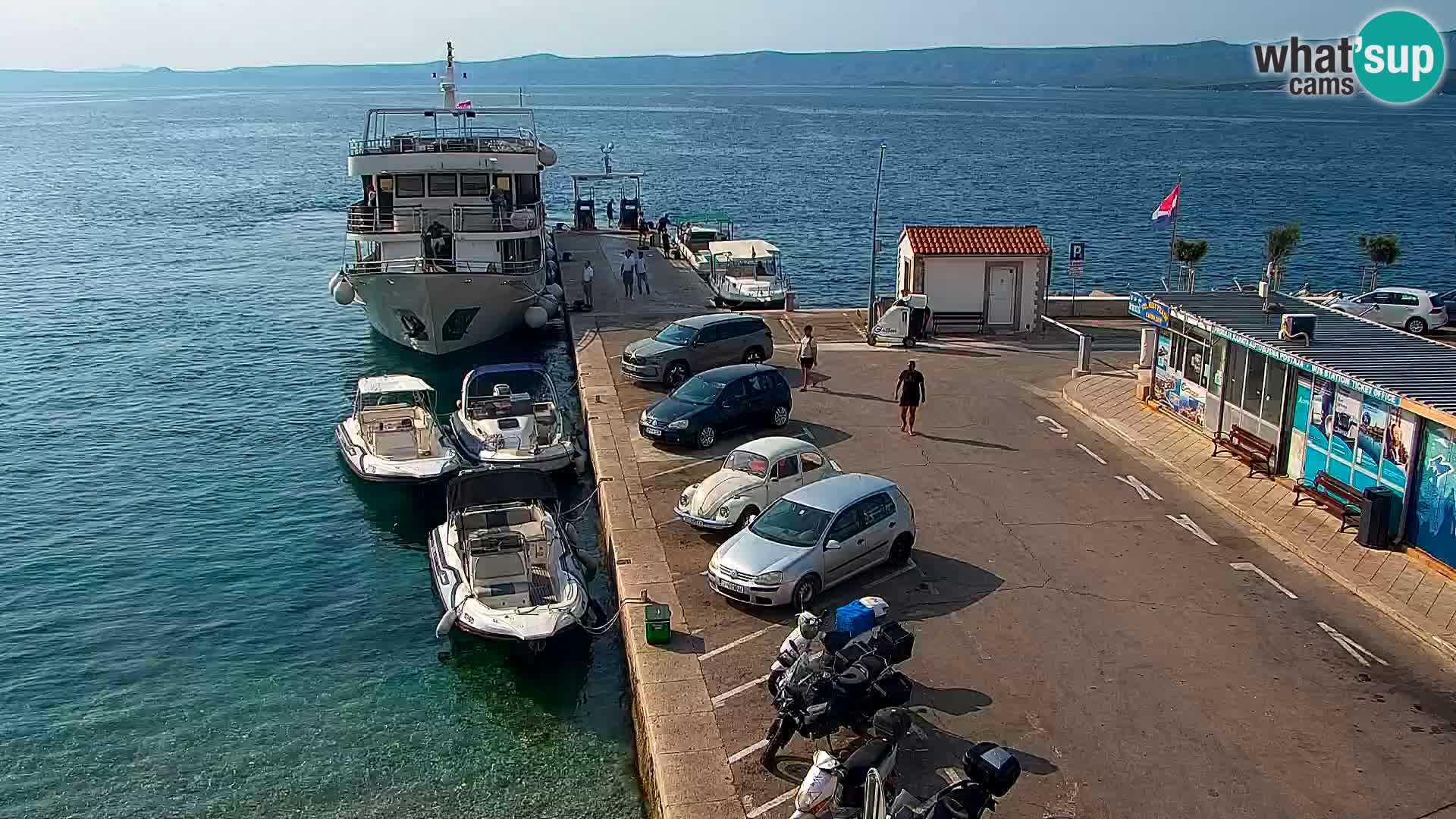 Webcam Bol centre-ville & marina – Vue en direct depuis Bol, île de Brač